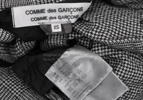 Comme des Garcons Comme Des Garcons Gray vintage houndstooth jacket top Size XS / US 0-2 / IT 36-38 - 9 Thumbnail