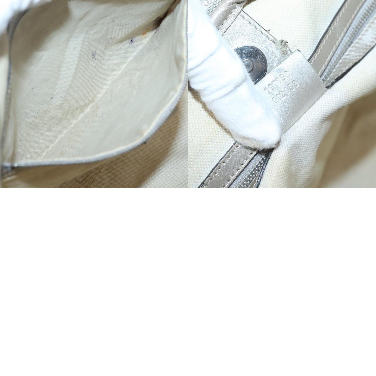 Gucci GUCCI GG Implementation Tote Bag Silver Size ONE SIZE - 12 Thumbnail