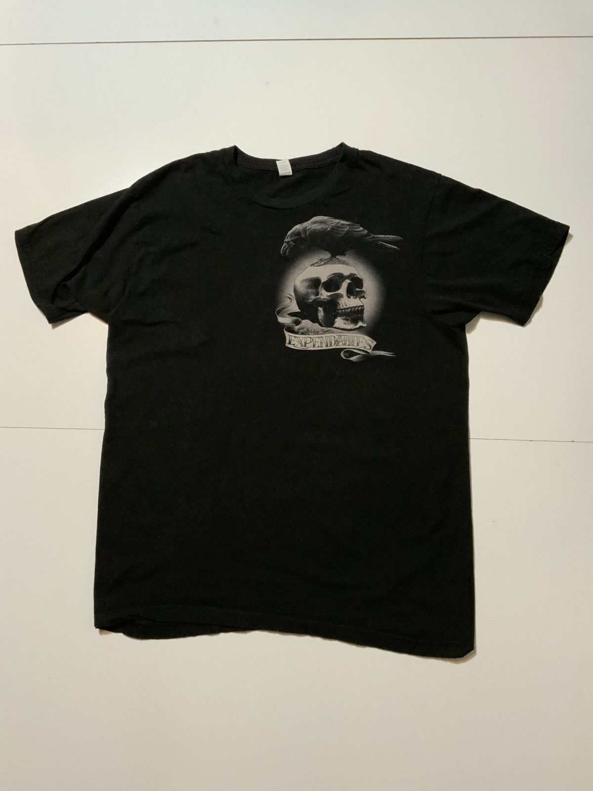 Tultex The Expendables Skull & Crow Movie Film Promo S/S T-Shirt Size US L / EU 52-54 / 3 - 2 Thumbnail