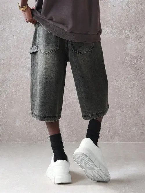 Japanese Brand × Vintage VINTAGE denim jeans shorts Y2K DRIP Size US 37 - 3 Thumbnail