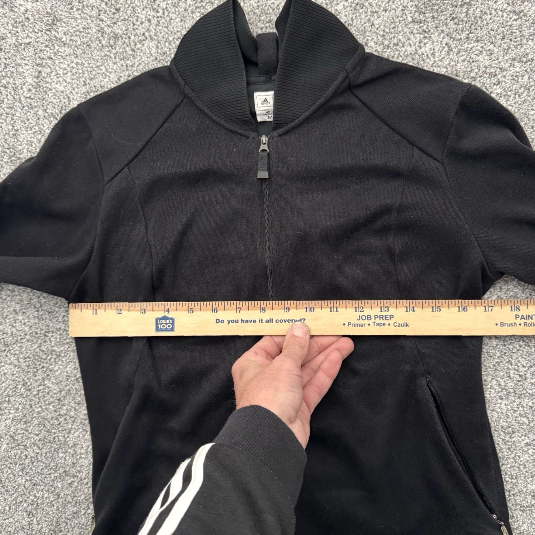 Adidas Adidas Knit Jacket Womens M Full Zip Streetwear Pockets 2011 Athleisure Black Medium Regular Jacket Womens Size M / US 6-8 / IT 42-44 - 6 Thumbnail
