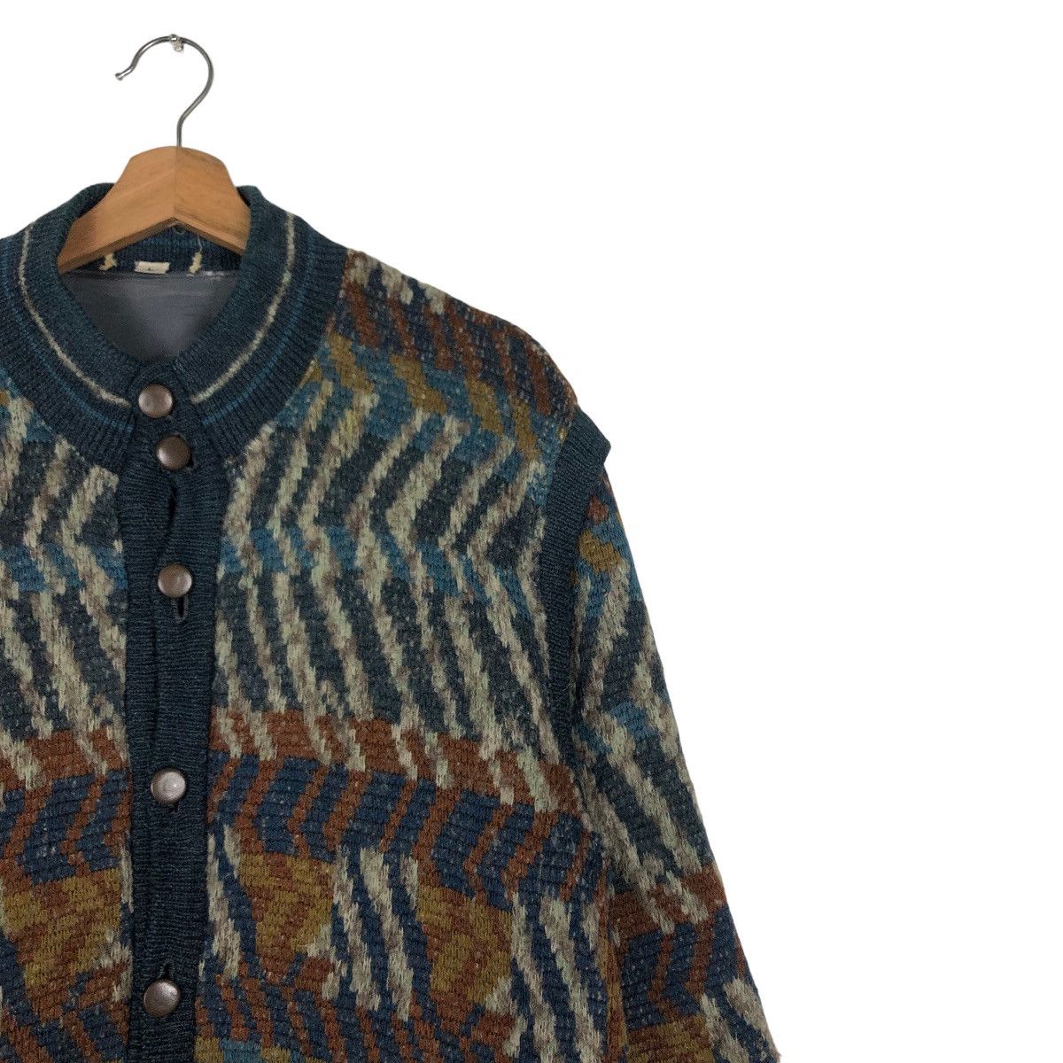 Japanese Brand 🔥Vintage Bomber Cardigan Jacket Japan Coogi Design Size US L / EU 52-54 / 3 - 6 Thumbnail