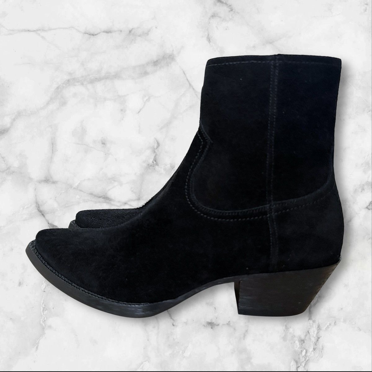 Saint Laurent Paris Saint Laurent Suede Lukas Boots Size US 7 / EU 40 - 1 Thumbnail