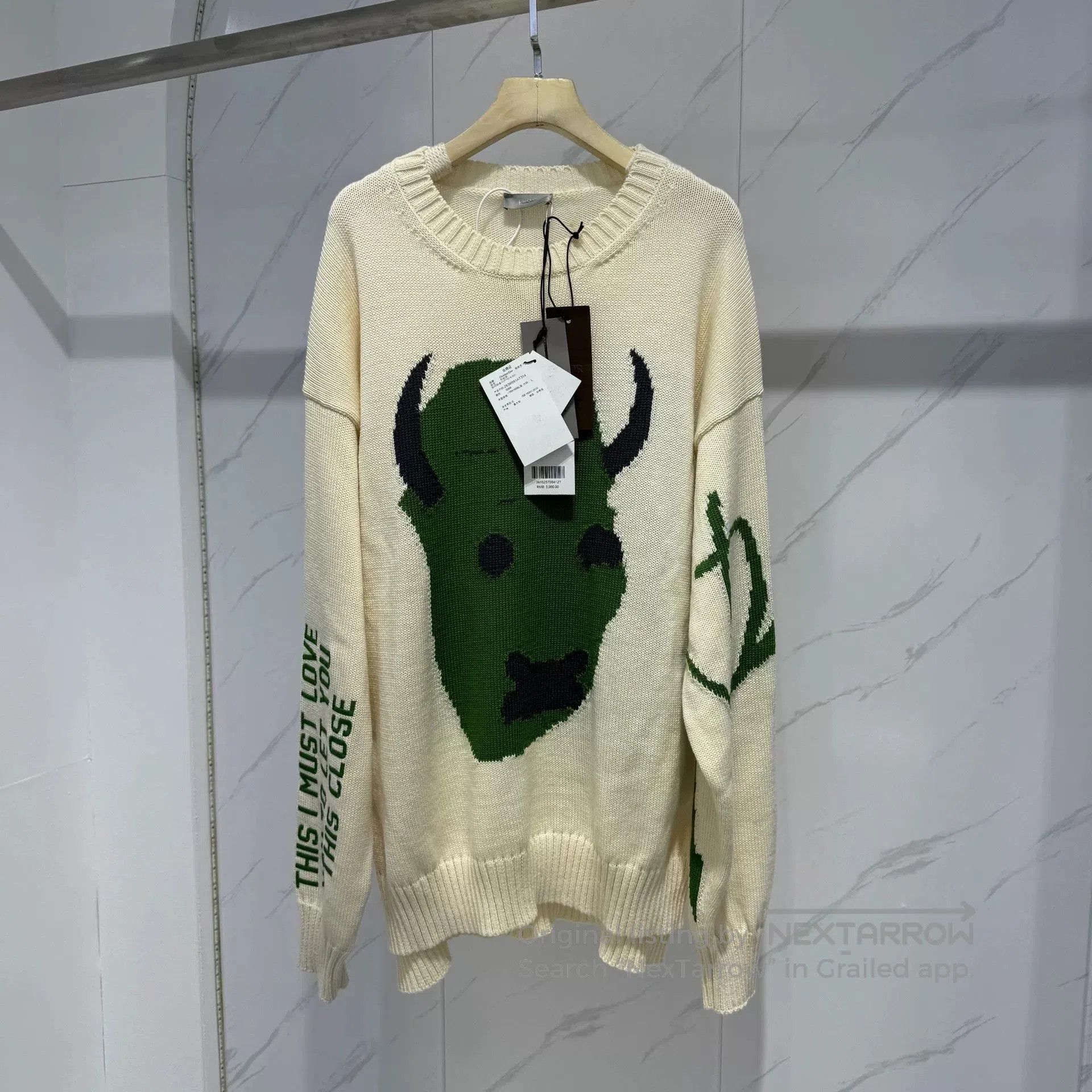 Dior Dior x Travis Scott Devil Print Knit Sweater. Size US L / EU 52-54 / 3 - 2 Thumbnail