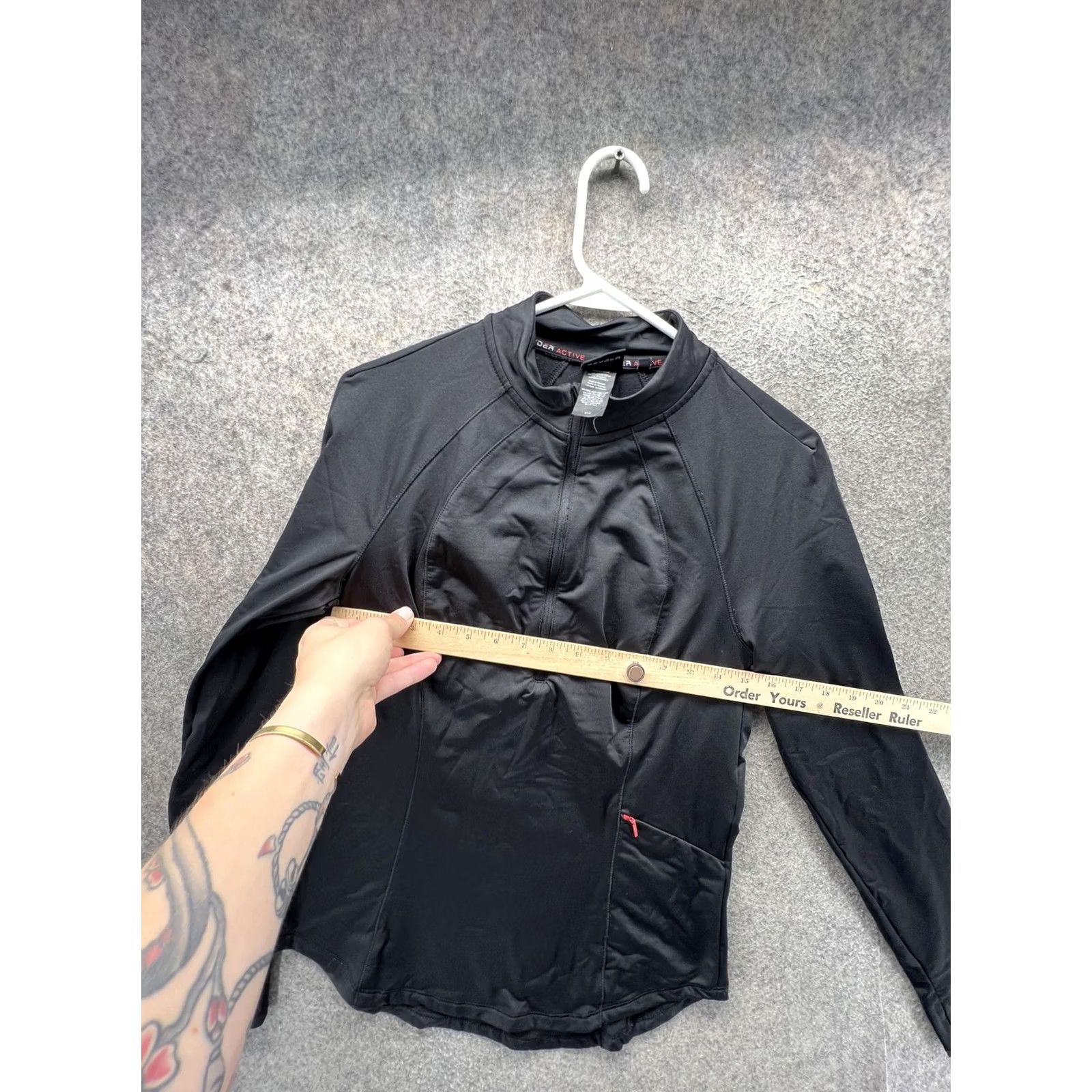 Spyder Spyder Active Pullover Womens Medium Black 1/4 Zip Long Sleeve Performance Top Size M / US 6-8 / IT 42-44 - 5 Thumbnail