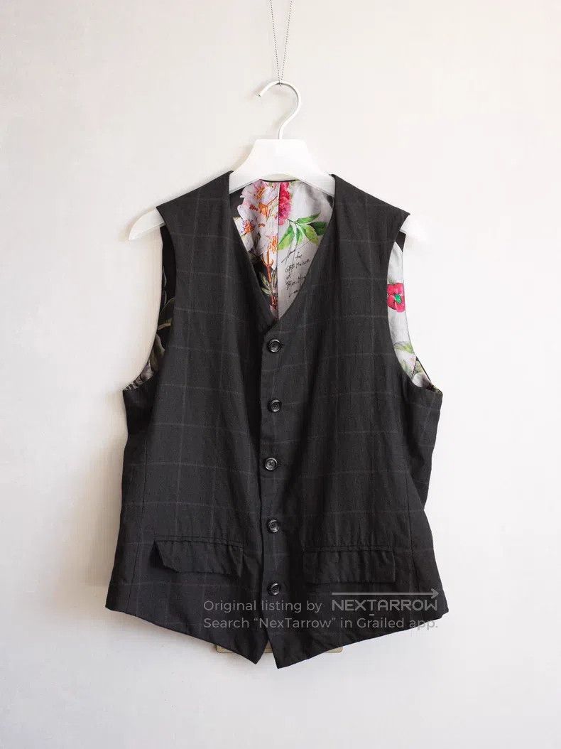 Geoffrey B. Small Geoffrey b Breathable Cashmere Plaid Vest Size US S / EU 44-46 / 1 - 1 Thumbnail