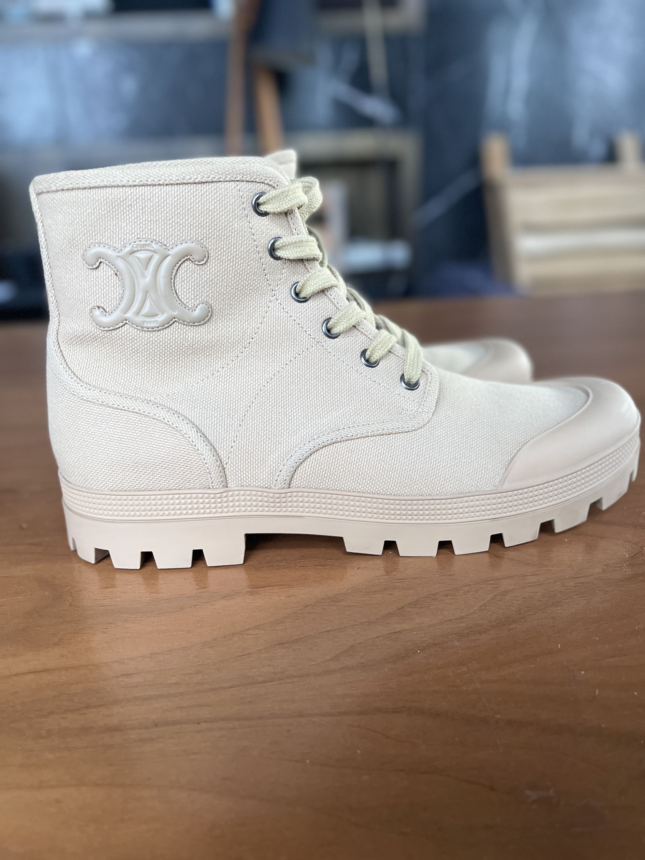 Celine Celine Patapan Boots (Triomphe Logo) 🔥 Size US 8 / EU 41 - 3 Thumbnail