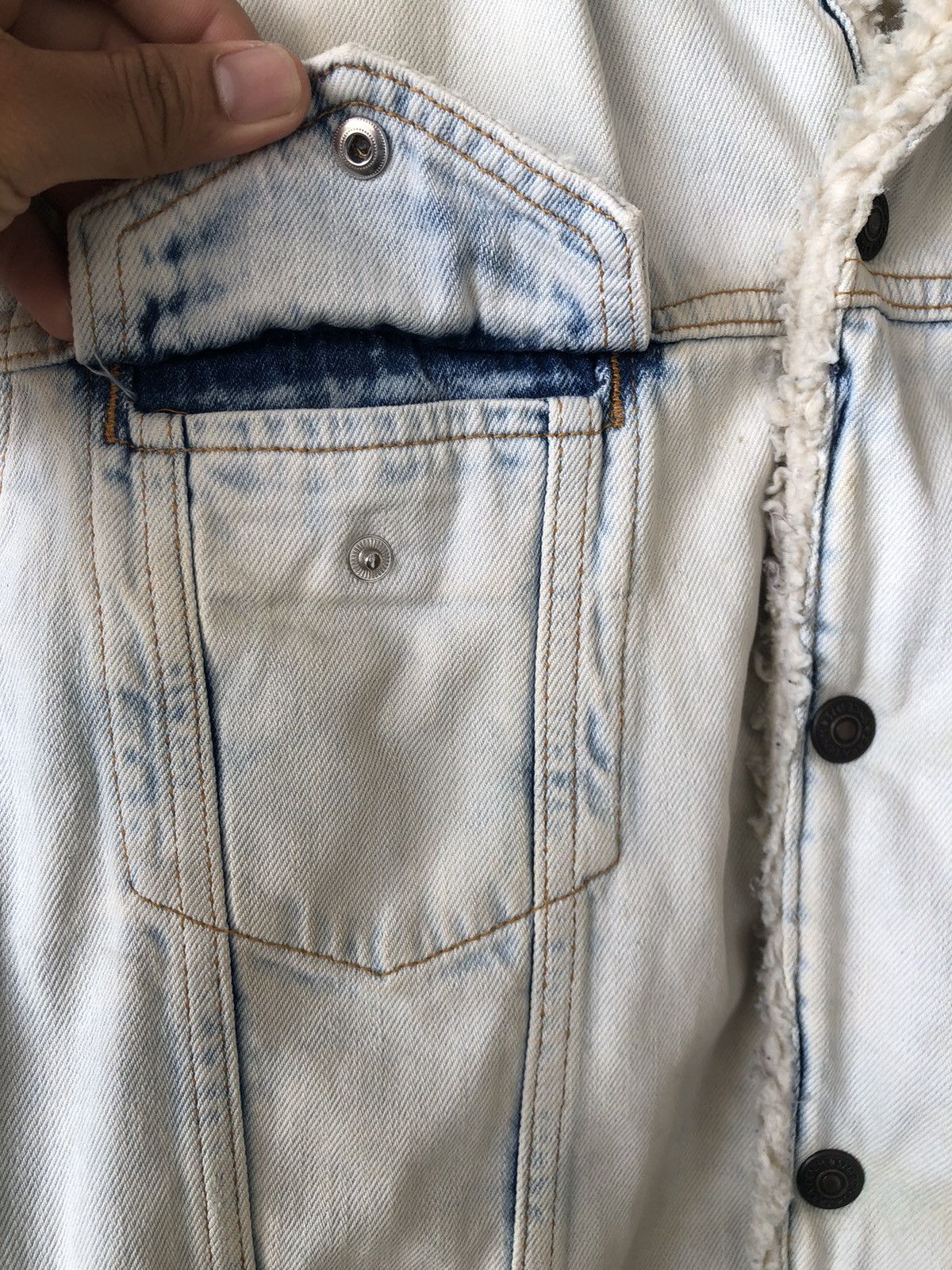 Zara 🔥Zara Distressed Punk Denim Sherpa Jacket If Six Was Nine Size US L / EU 52-54 / 3 - 10 Thumbnail