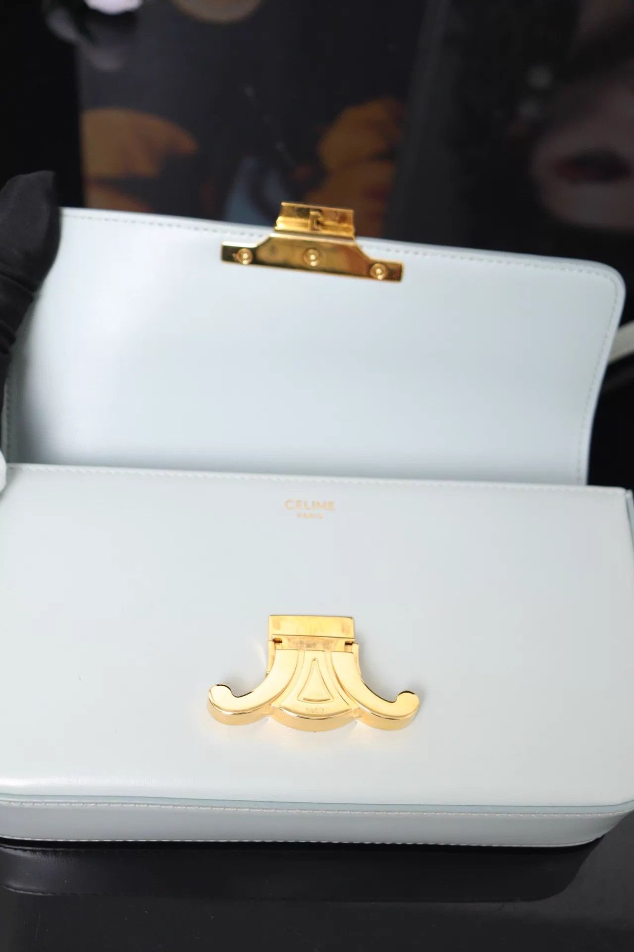 Celine Celine Triomphe Armpit Bag 20x11x4 22Y No Acc Size ONE SIZE - 8 Thumbnail