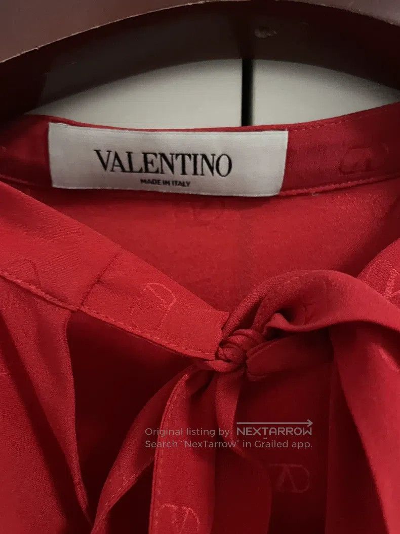 Valentino Valentino Logo silk shirt Size S / US 4 / IT 40 - 4 Thumbnail