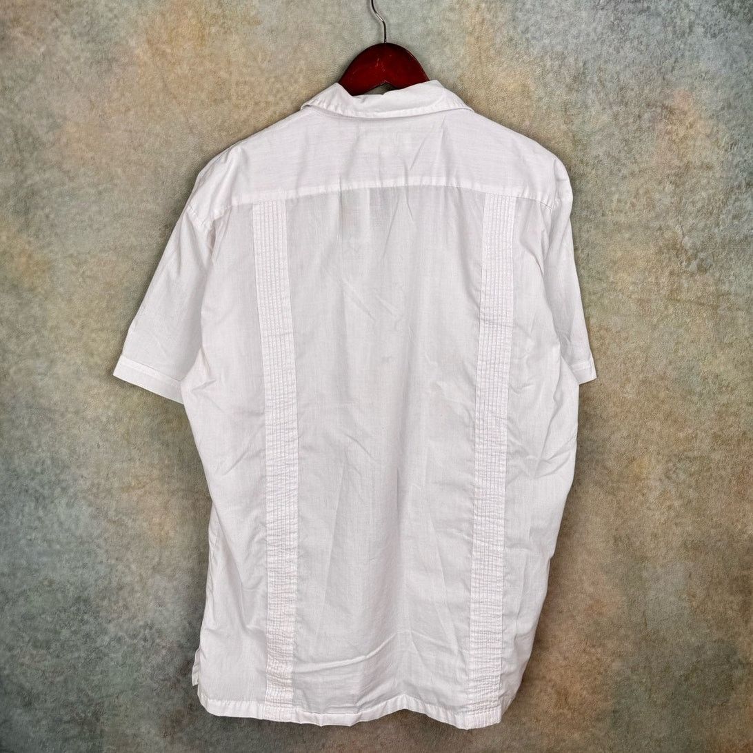 Vintage VTG 90s Button Down Short Sleeve Shirt Sz L Embroidered Size US L / EU 52-54 / 3 - 3 Thumbnail