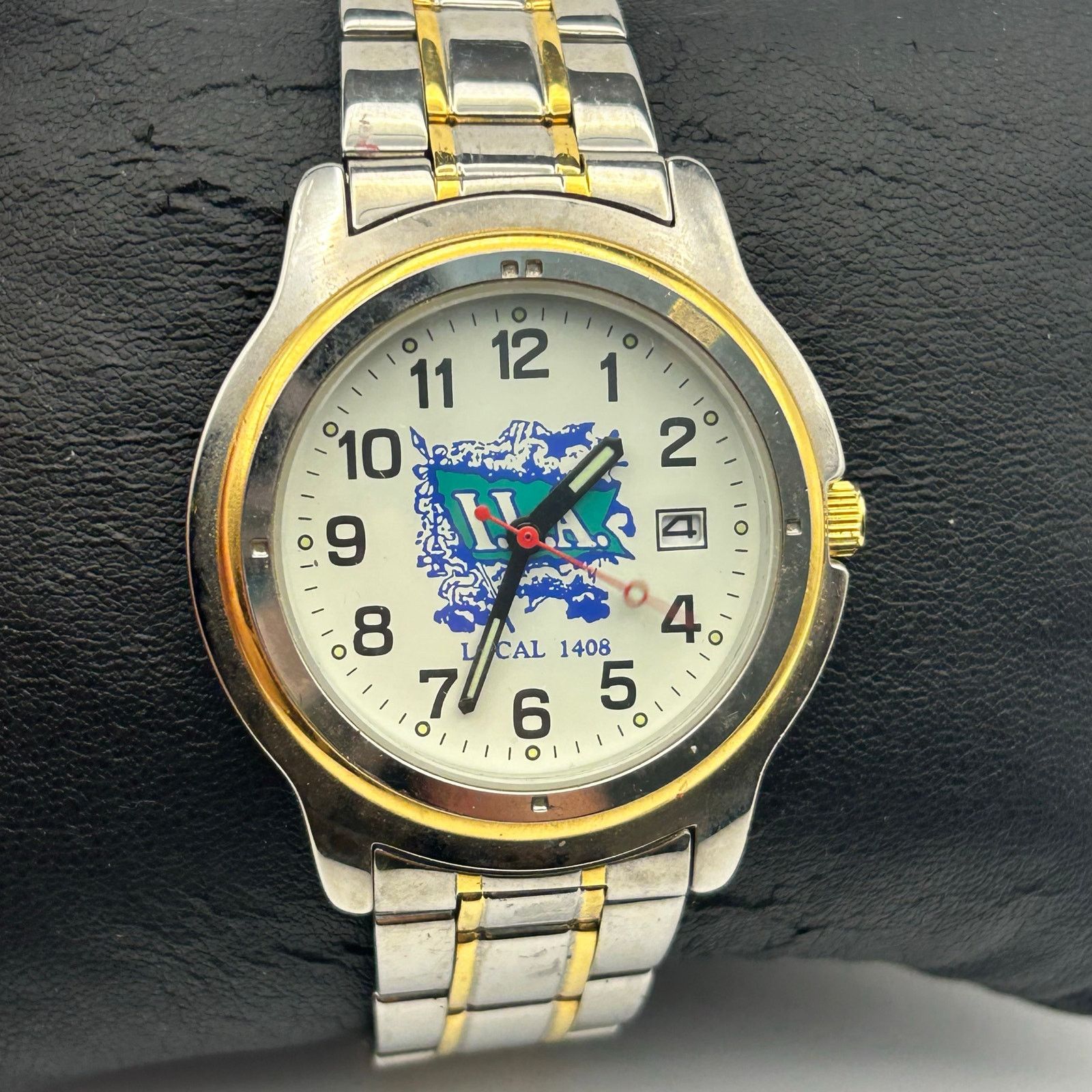 Other Sweda Silver Gold Stainless Steel Watch Working New Battery Size ONE SIZE - 1 Thumbnail