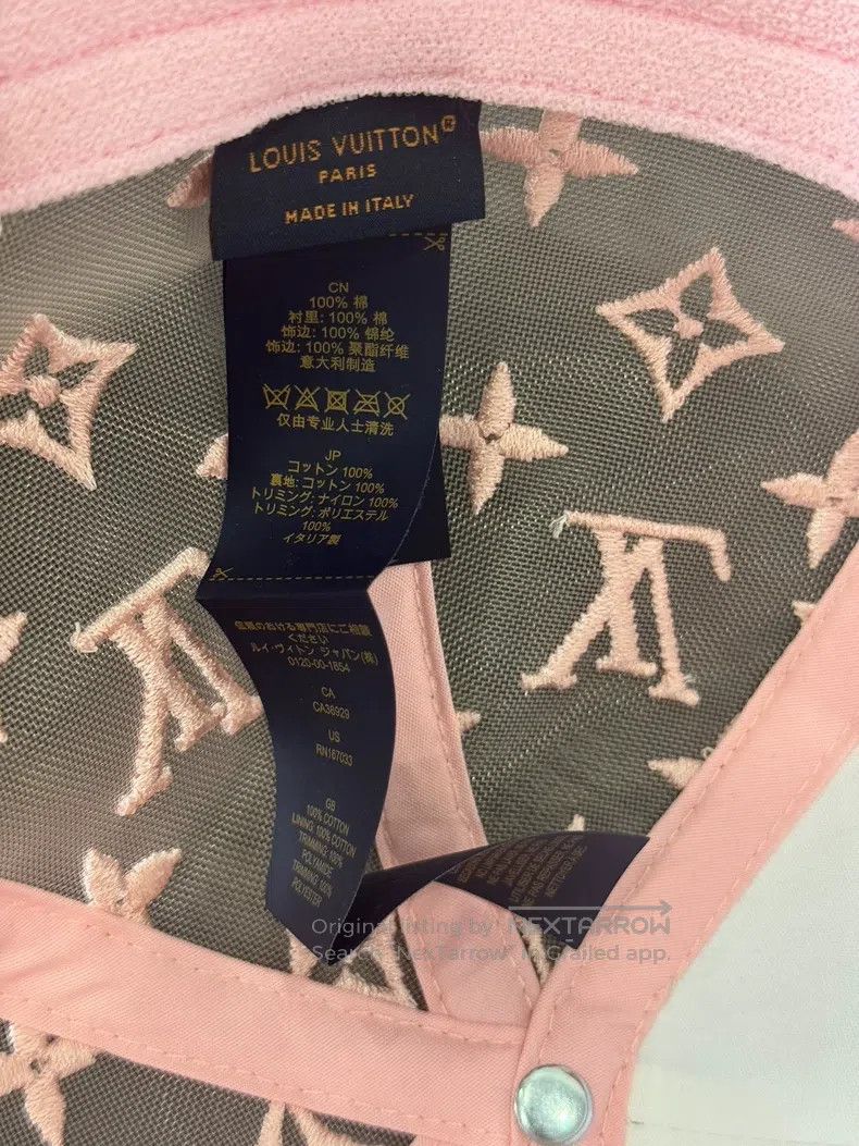 Louis Vuitton Louis Vuitton Pink mesh baseball cap Size ONE SIZE - 2 Thumbnail