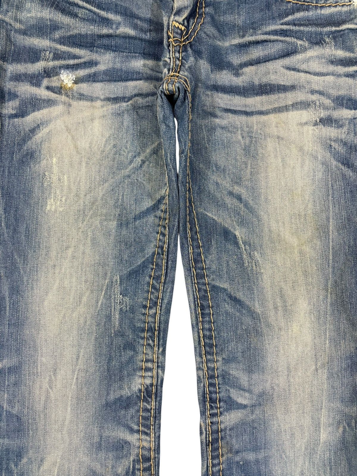 Japanese Brand Vintage BB London Embroidery Honeycomb Mud Wash Loose Jeans Size US 30 / EU 46 - 5 Thumbnail