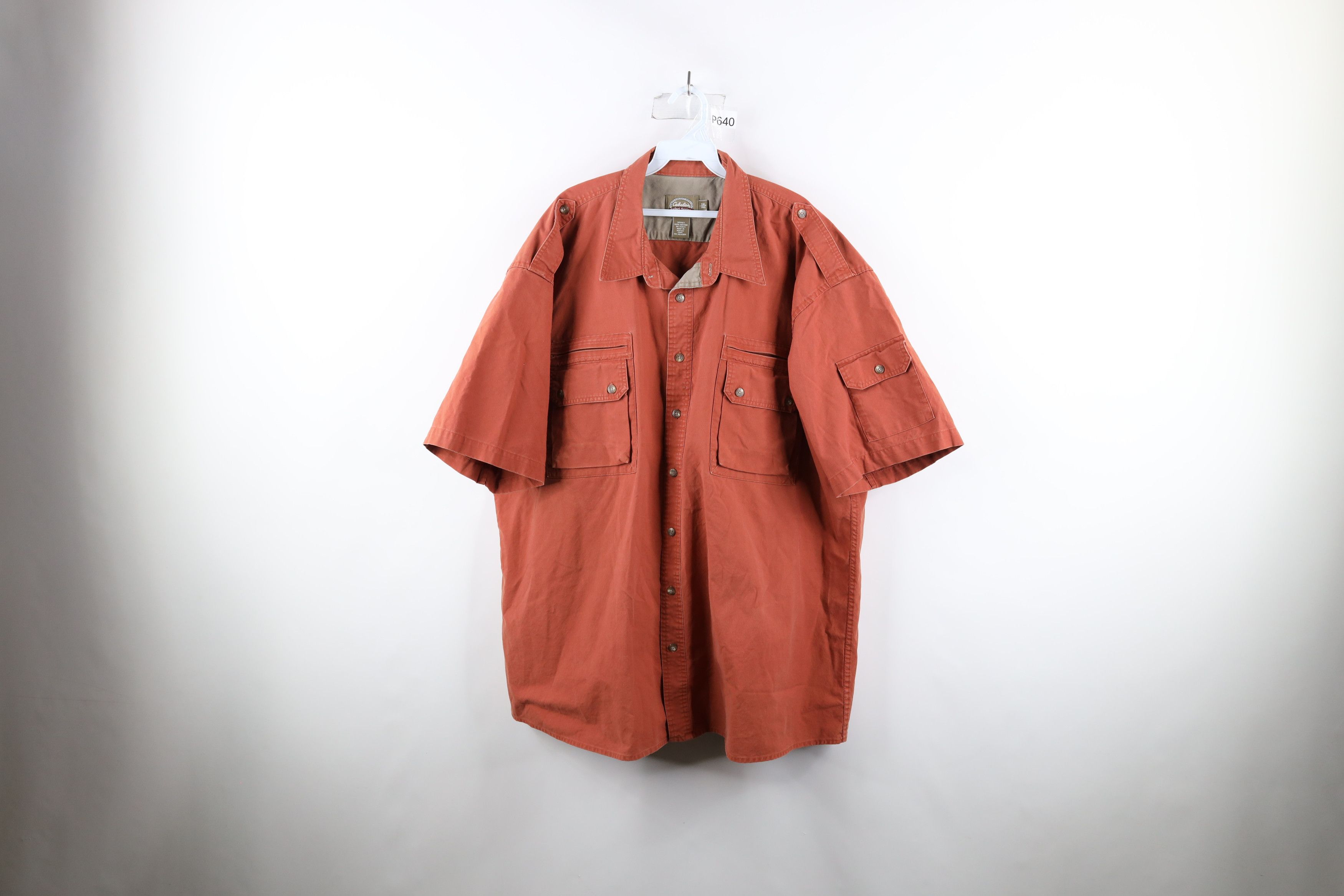 Veste Style Chasse et pêche Safari en Cuir véritable pour Homme - Marron XS
