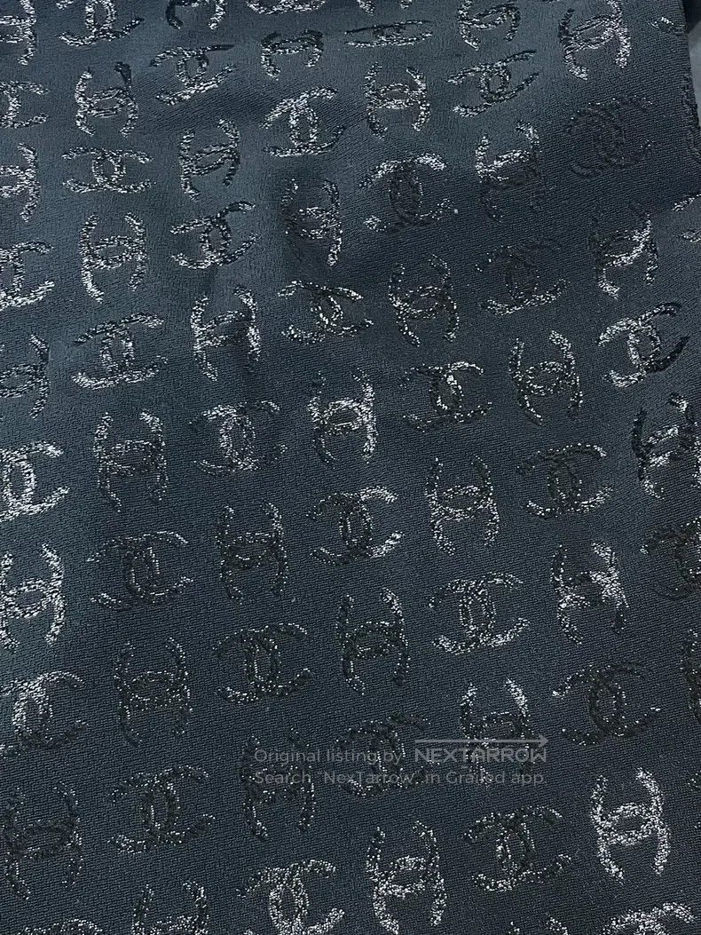Chanel Chanel Black lace dark pattern full logo swimsuit Size 42" / US 20 - 2 Thumbnail