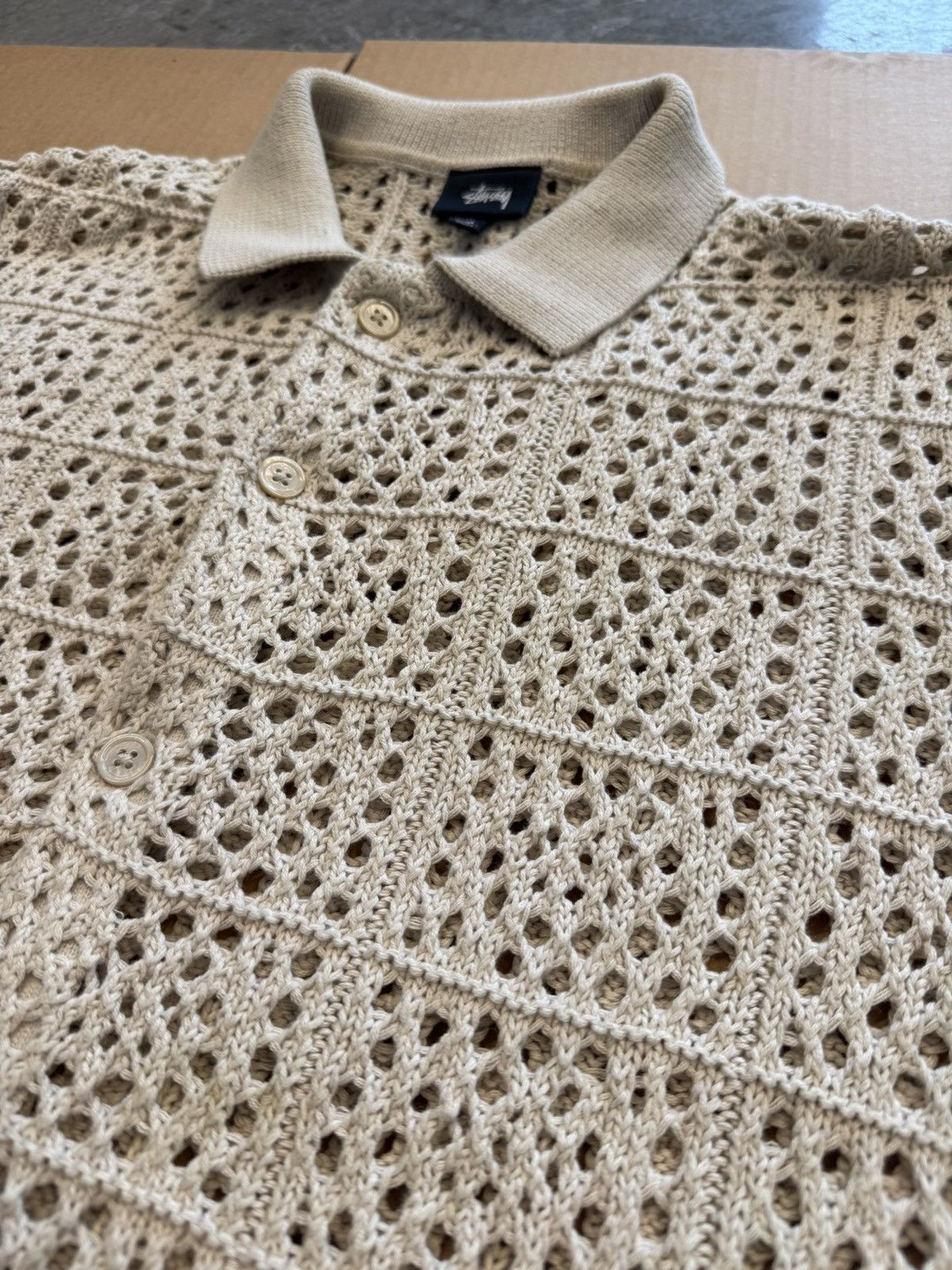 Stussy Stussy crochet button up- medium Size US M / EU 48-50 / 2 - 2 Thumbnail