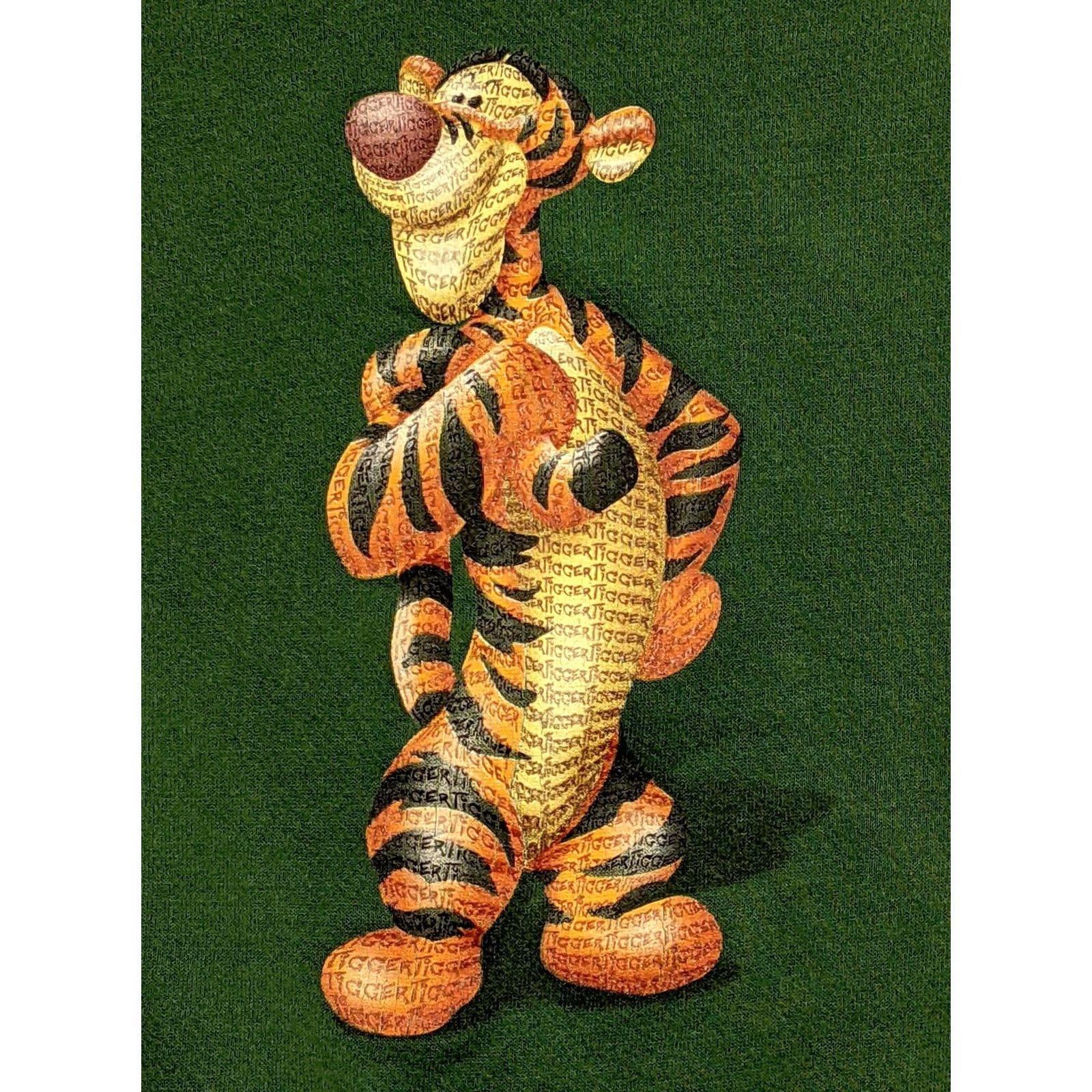 Disney Vtg Disney Tigger Womens M Green Sweater Long Sleeve Crew Neck Shirt Ladies Pullover Knit Shirt Christmas Plush Tiger Disney Gift Size M / US 6-8 / IT 42-44 - 2 Thumbnail