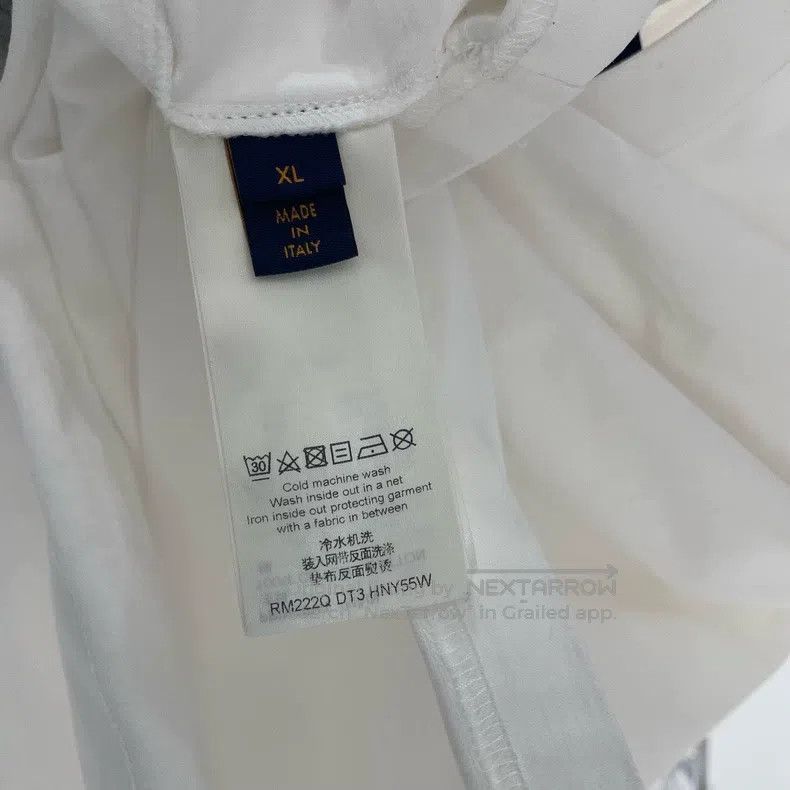 Louis Vuitton Louis Vuitton White embossed short sleeves Size US XL / EU 56 / 4 - 6 Thumbnail