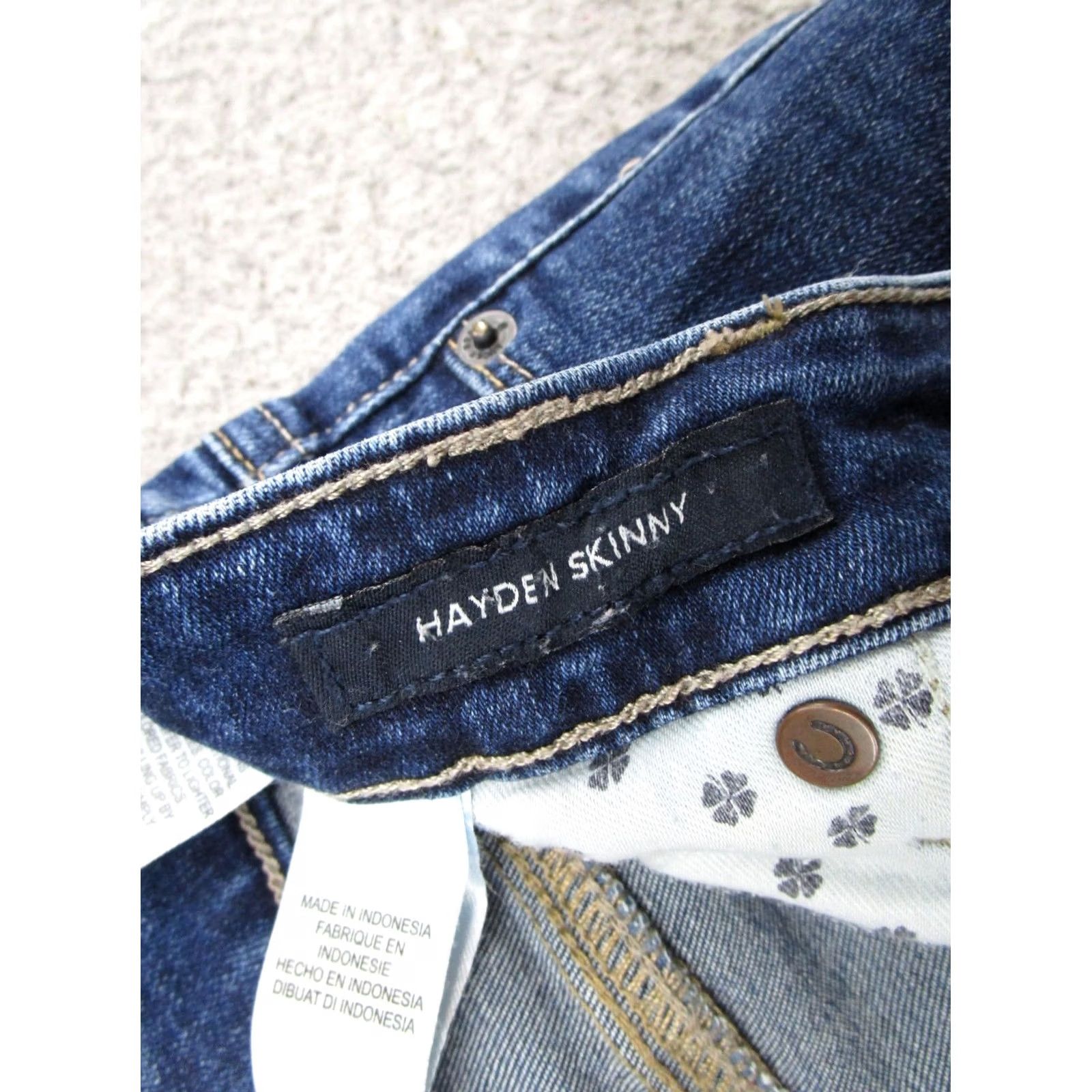 Lucky Brand Lucky Brand Hayden Skinny Jeans Women's Size 4 Blue Denim Stretch 5-Pocket Regular Rise Denim Shirt? Size 27" / US 4 / IT 40 - 5 Thumbnail