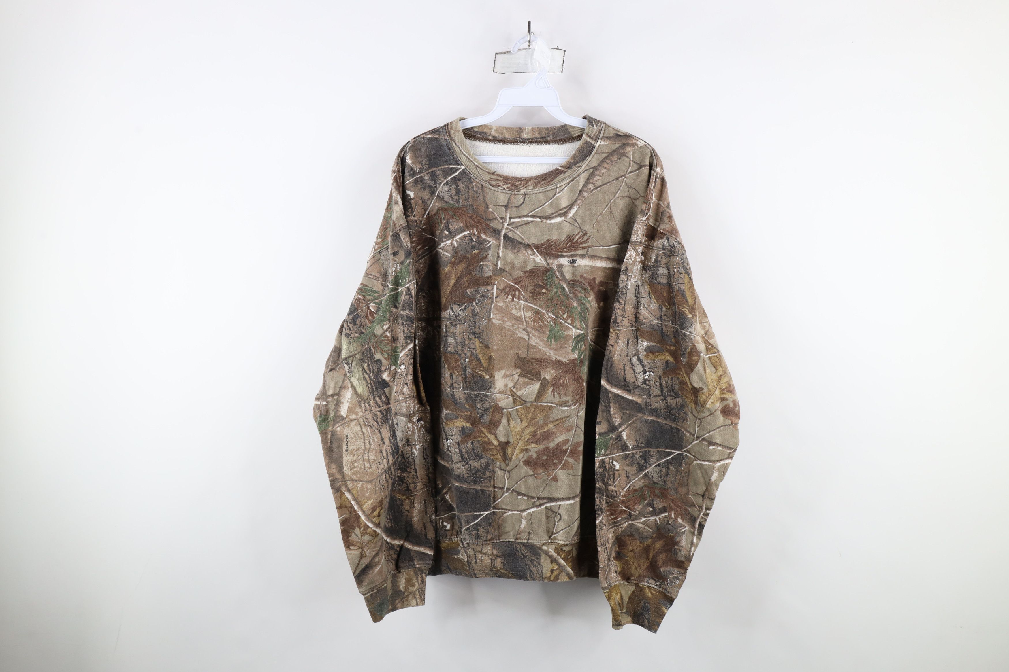 Vintage 90s Streetwear Camouflage Crewneck Sweatshirt