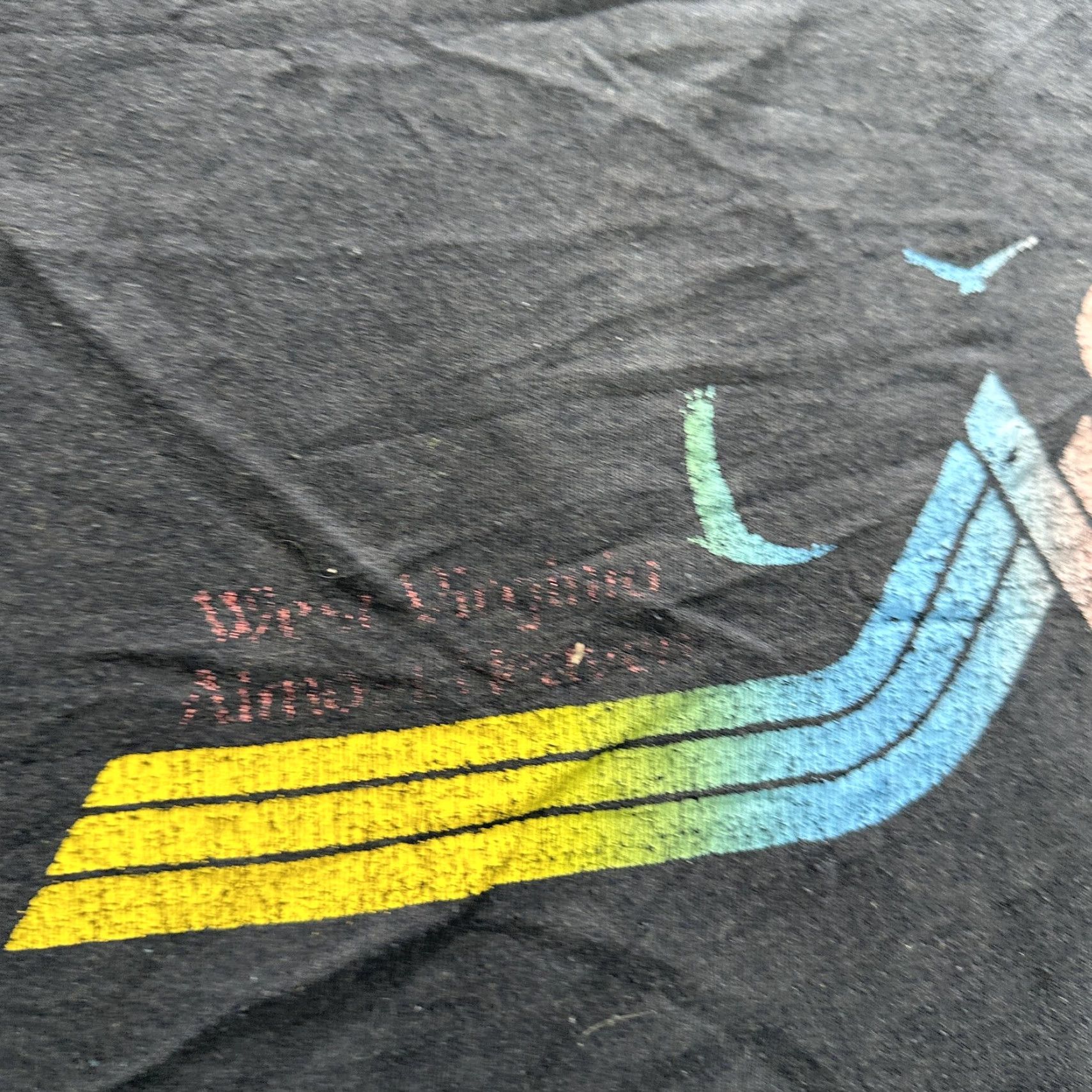 Vintage VINTAGE West Virginia Almost Heaven Shirt Mens L Blue 80s Sportswear USA Tee Size US L / EU 52-54 / 3 - 6 Thumbnail