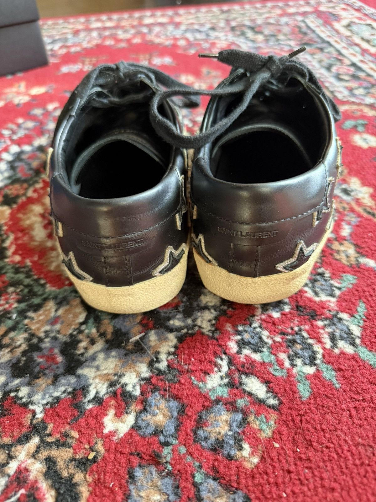 Saint Laurent Paris Star leather sneakers hedi slimane Size US 8.5 / EU 41-42 - 6 Thumbnail