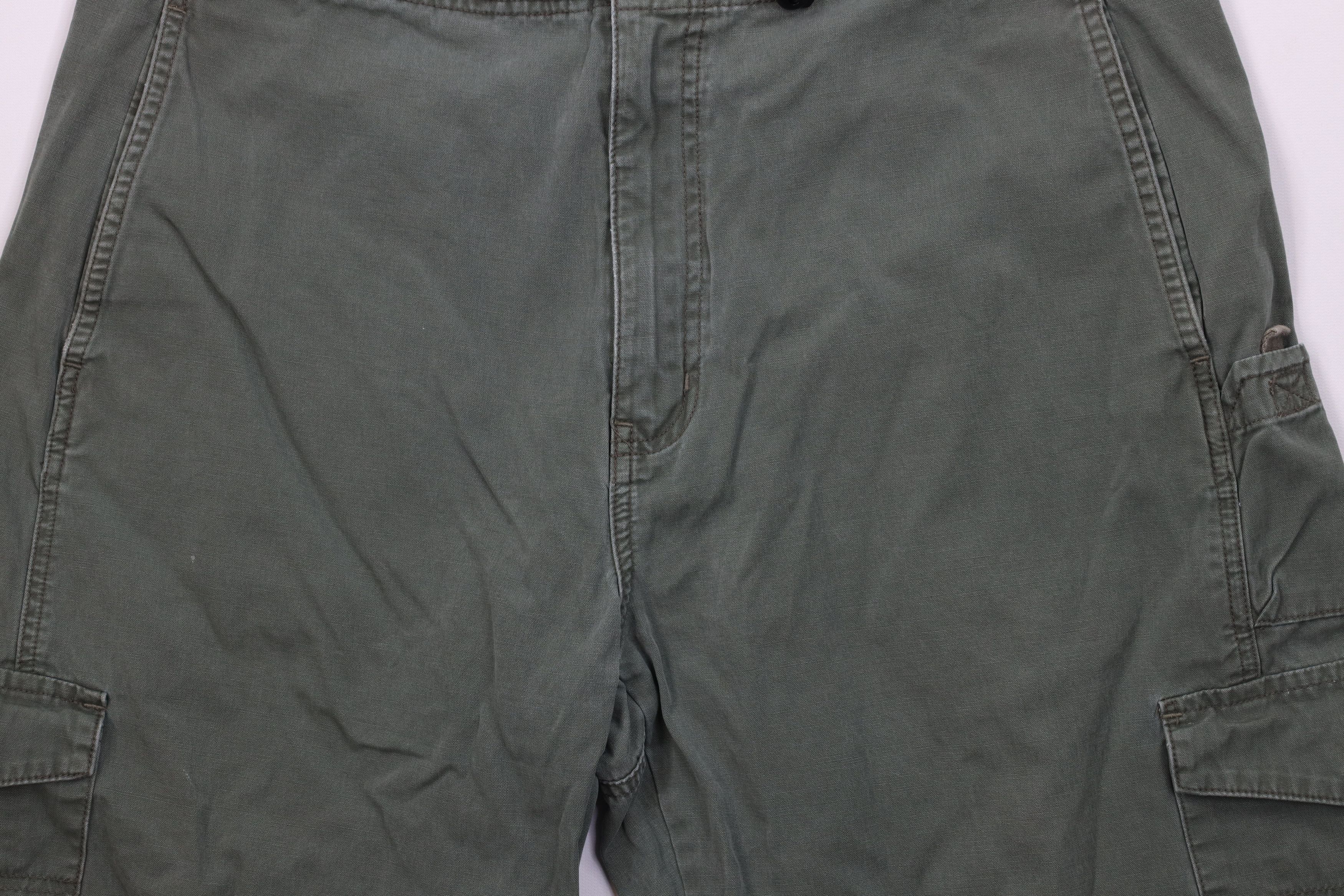 Vintage Vintage 90s Y2K Streetwear Fit Cargo Shorts Green Cotton Size US 36 / EU 52 - 3 Thumbnail