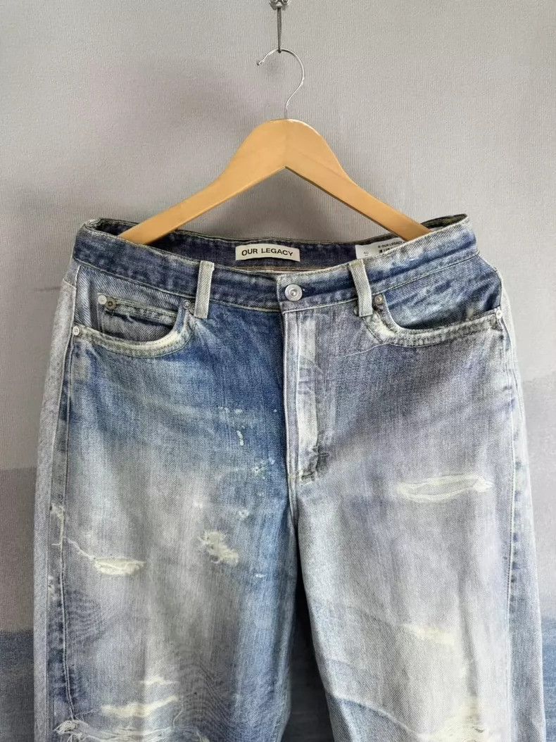 Our Legacy our legacy size 40 Light blue old 3D printed jeans 2503-Nex Size US 26 / EU 42 - 2 Thumbnail