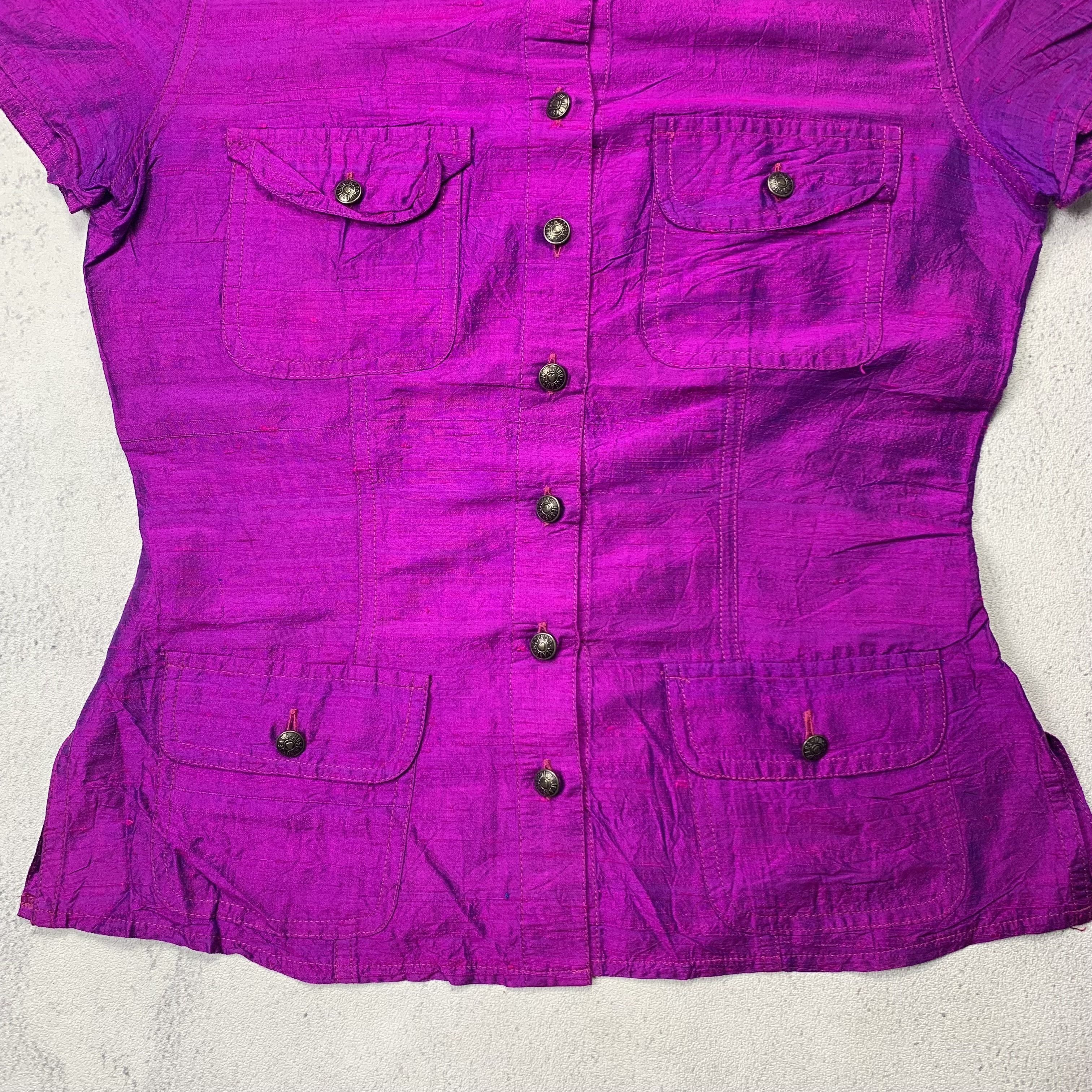 Moschino Vintage Moschino Silk Shirt Size S / US 4 / IT 40 - 3 Thumbnail