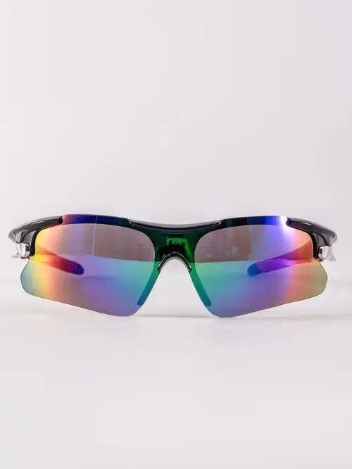 Electric Visual Retro Punk Kurt Cobain Style Sunglasses Wrap Around Fashion Size ONE SIZE - 4 Thumbnail
