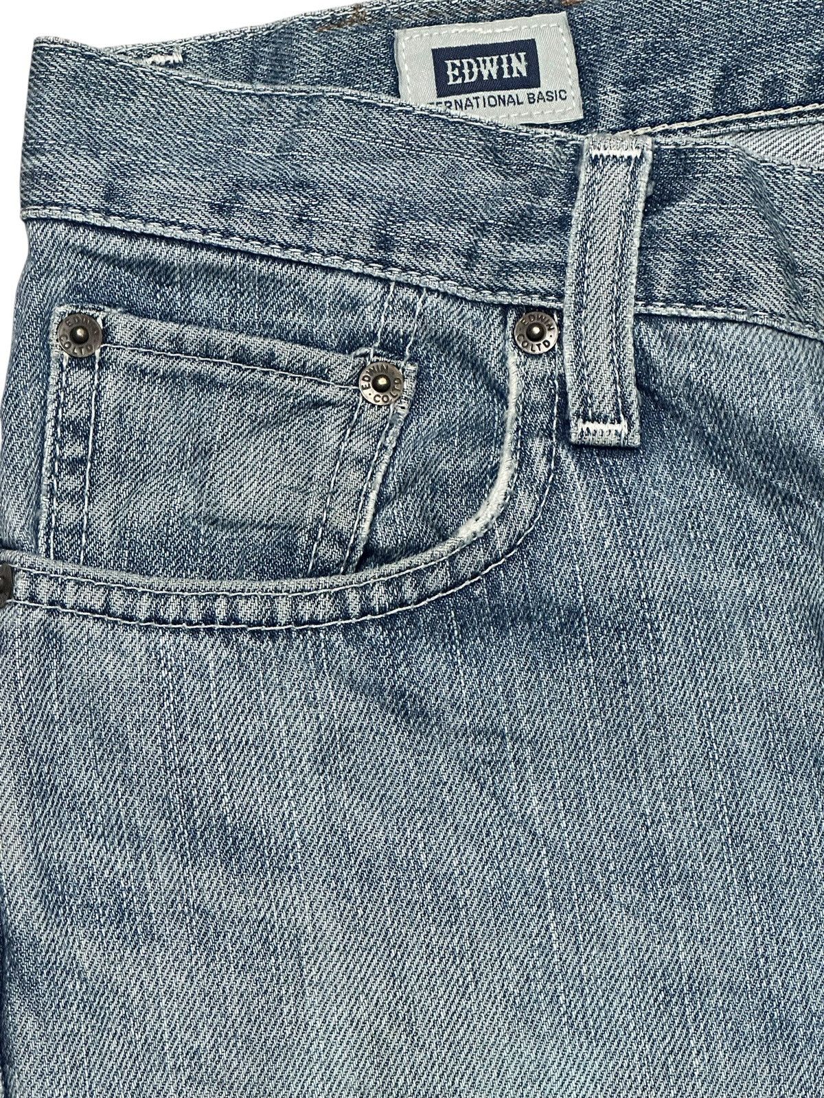 Edwin Edwin 403 Vintage With Distressed Straight Leg & Faded Wash Size US 30 / EU 46 - 5 Thumbnail