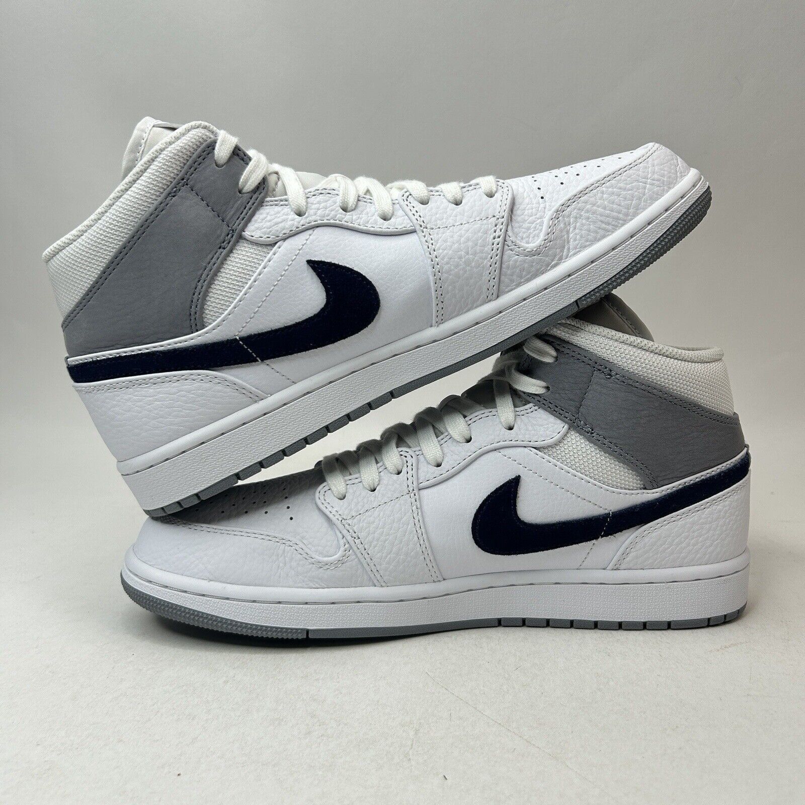 Nike Nike Shoes Air Jordan 1 Retro Mid “Paris/White Navy” 2023 Size US 11 / EU 44 - 3 Thumbnail