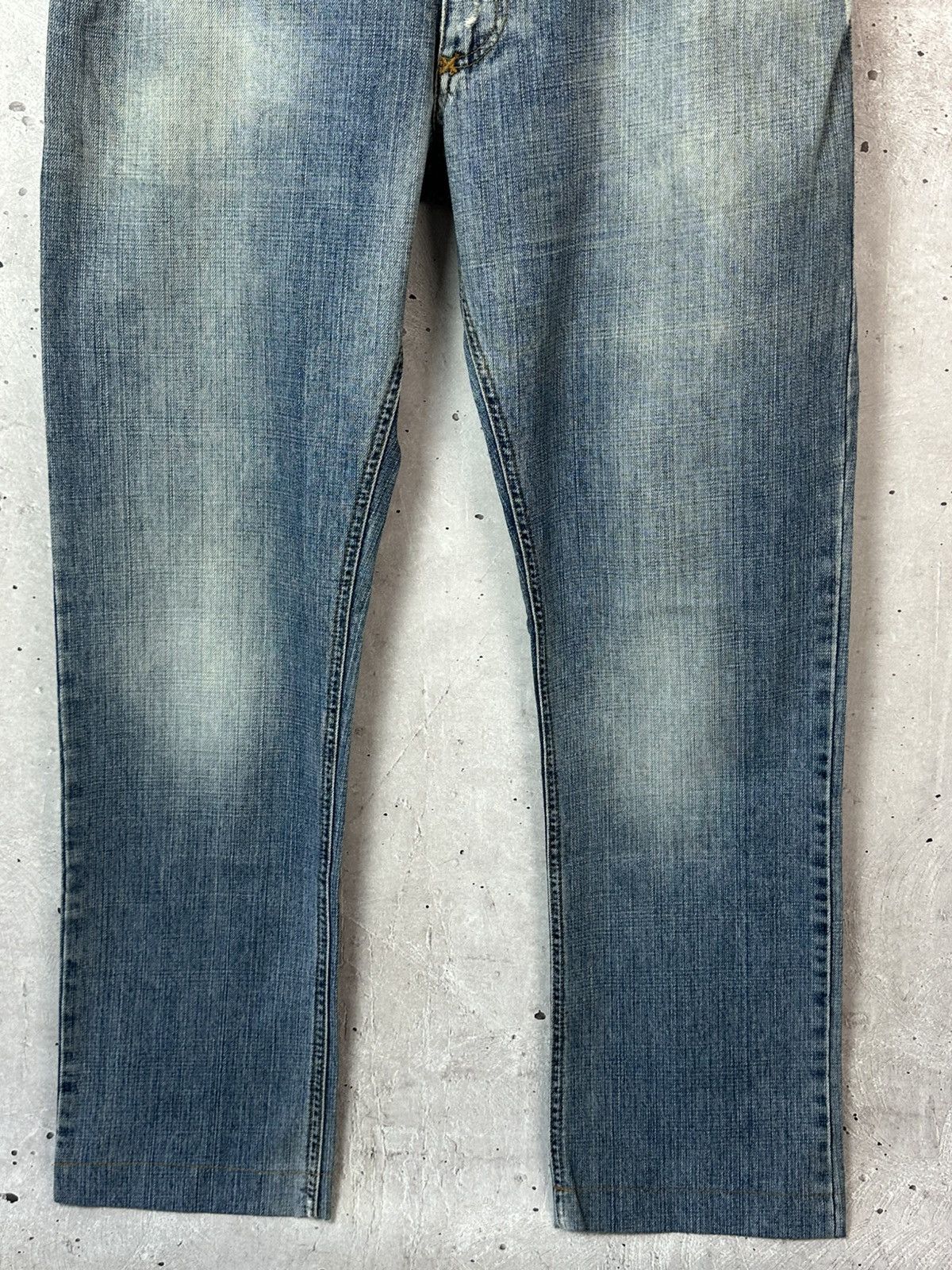 Dolce & Gabbana DG Vintage Dolce&Gabbana Loose Distressed Cotton Logo Jeans Size US 34 / EU 50 - 4 Thumbnail