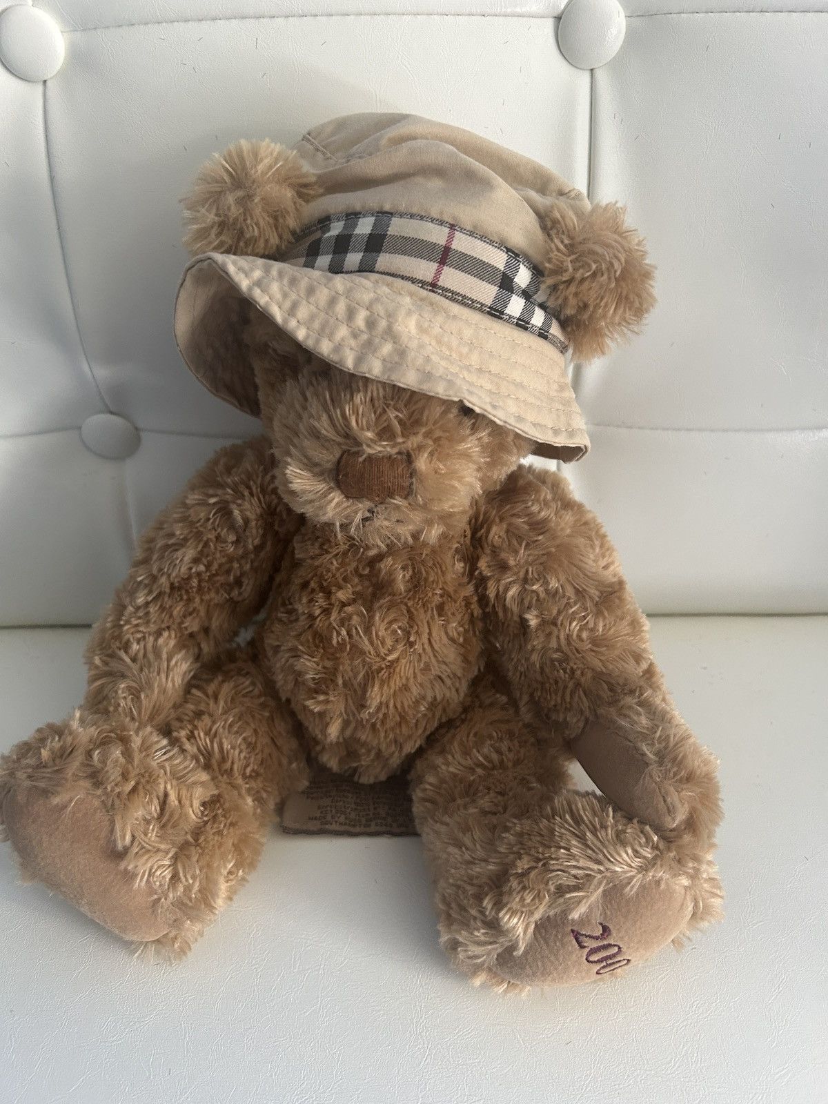 Burberry burberry teddy bear brown plaid 2006 bucket hat Size ONE SIZE - 1 Thumbnail