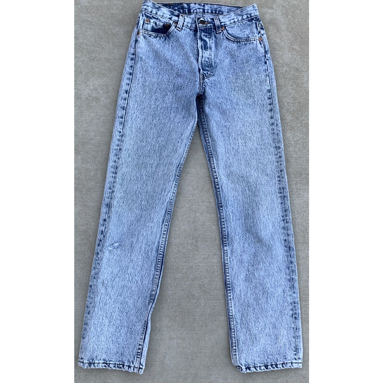 Levi's VINTAGE Levi’s 501 Jeans Button Fly Jeans Men Regular 29W 32L Blue Denim Cotton See Pics 501 Vintage Levi’s 90s? Size US 29 - 7 Thumbnail