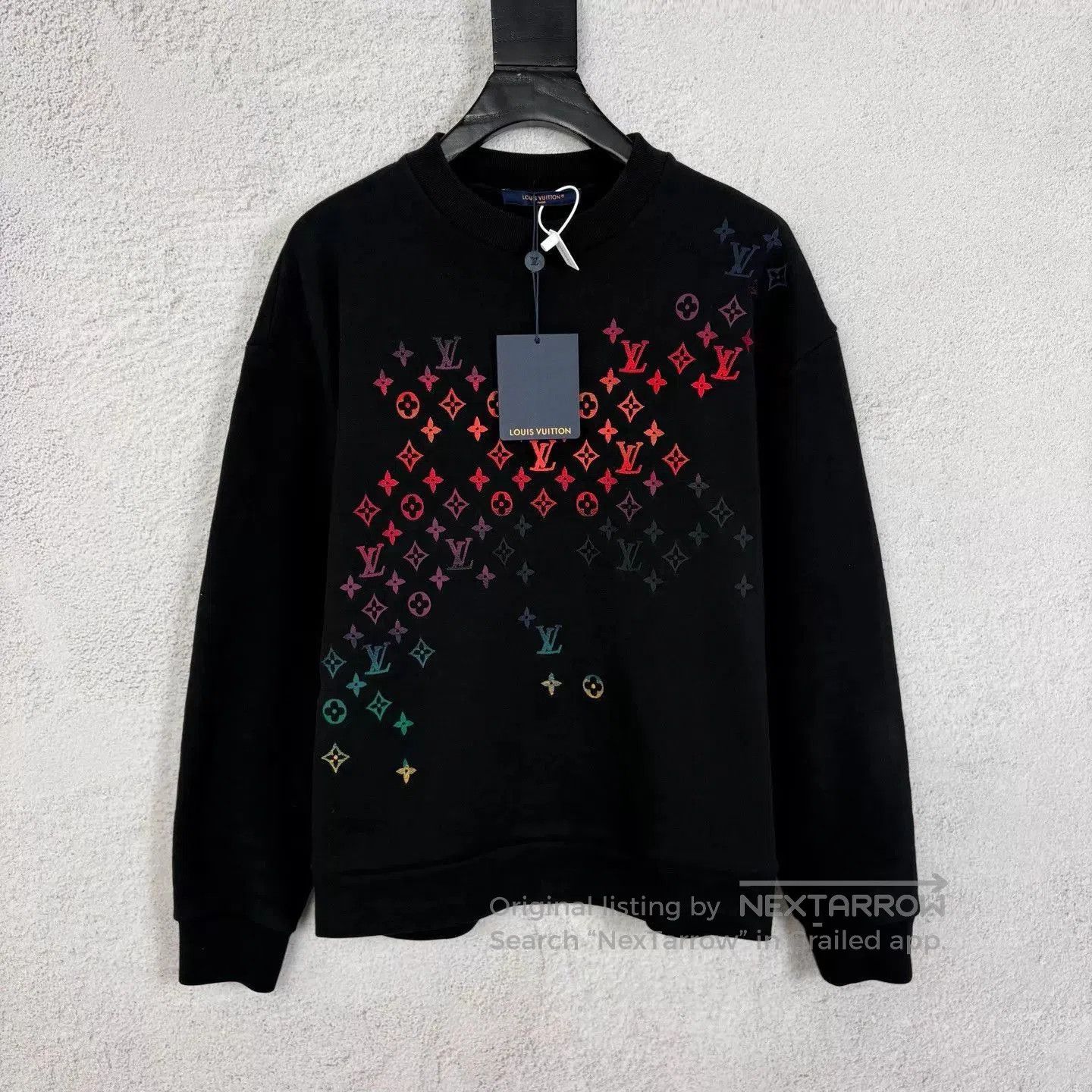 Louis Vuitton Black Graphic Long Sleeve Sweatshirt - Size S. Size US S / EU 44-46 / 1 - 1 Thumbnail
