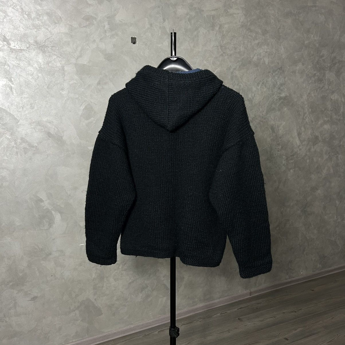 Handmade Pachamama Wool Handknit Zip Sweater Jacket Size M / US 6-8 / IT 42-44 - 8 Thumbnail