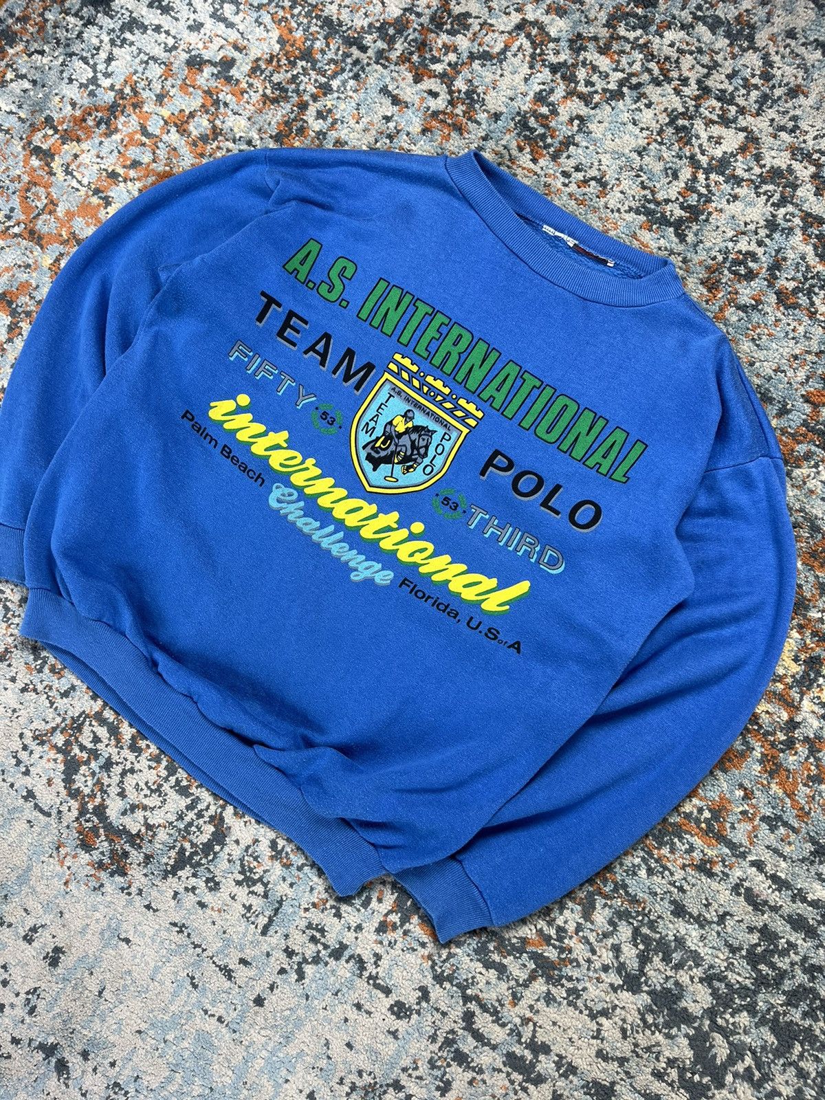Vintage Vintage 80s Polo team international palm beach Florida USA Size US L / EU 52-54 / 3 - 2 Thumbnail