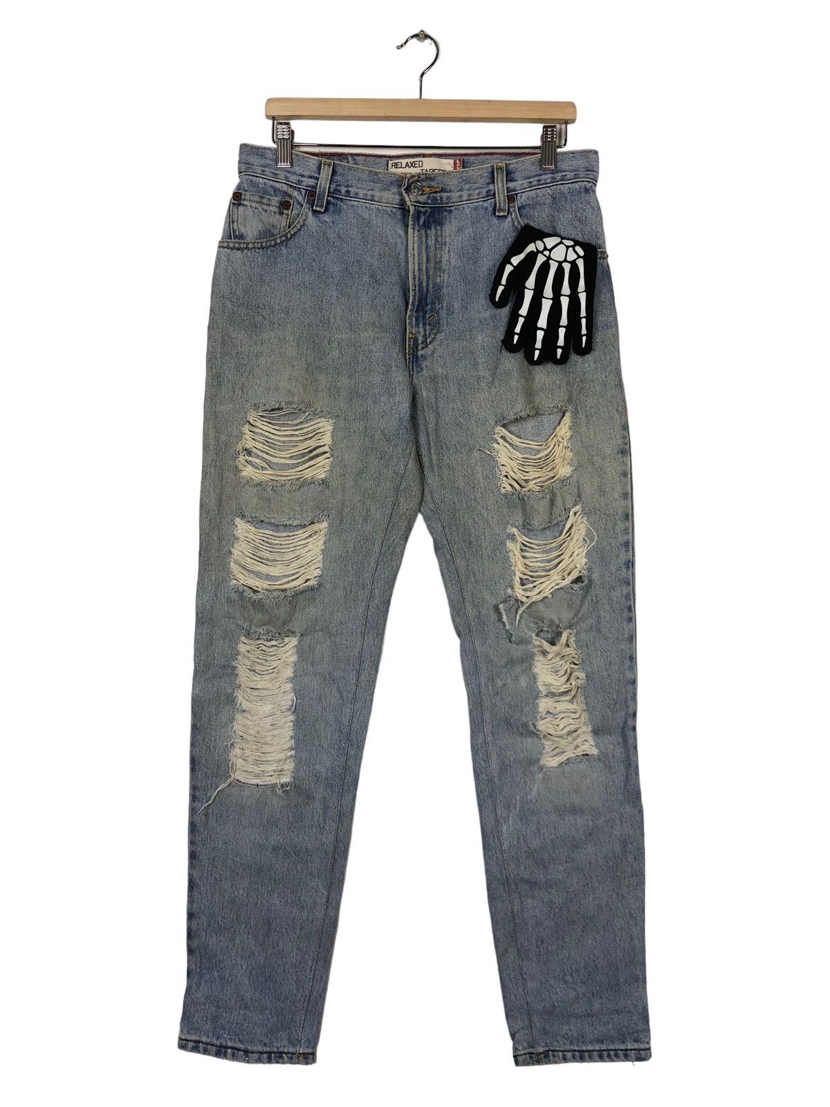 Levi's 🔥90’s Vintage Distressed Denim Jeans Levi’s Lot 550 Size US 32 / EU 48 - 1 Thumbnail