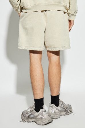 Balenciaga o1w1db10226 New Balenciaga Back Sweat Shorts in Cream Size US 32 / EU 48 - 4 Thumbnail