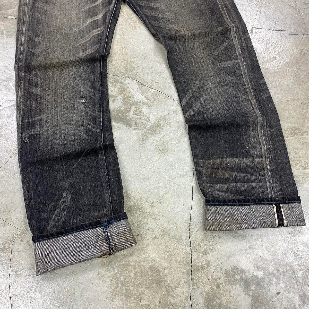 Neighborhood FW2008 Rigid Savage Selvedge Denim Pants Size US 34 / EU 50 - 3 Thumbnail