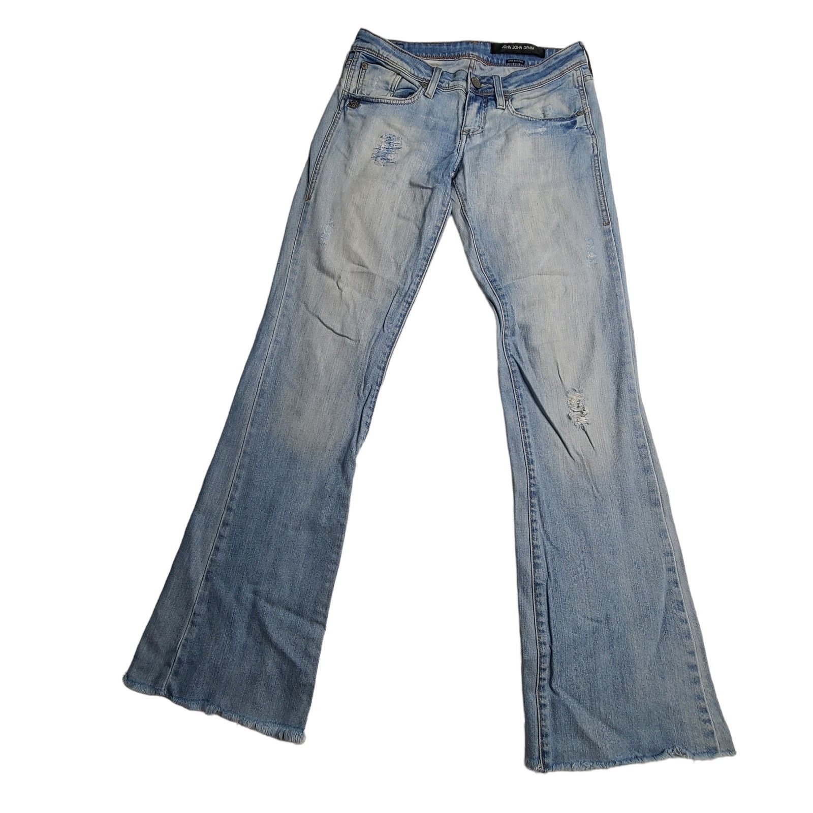 Other John John Distressed Bootcut Mid Rise Jeans US 8 Waist 28 Size 28" / US 6 / IT 42 - 1 Thumbnail