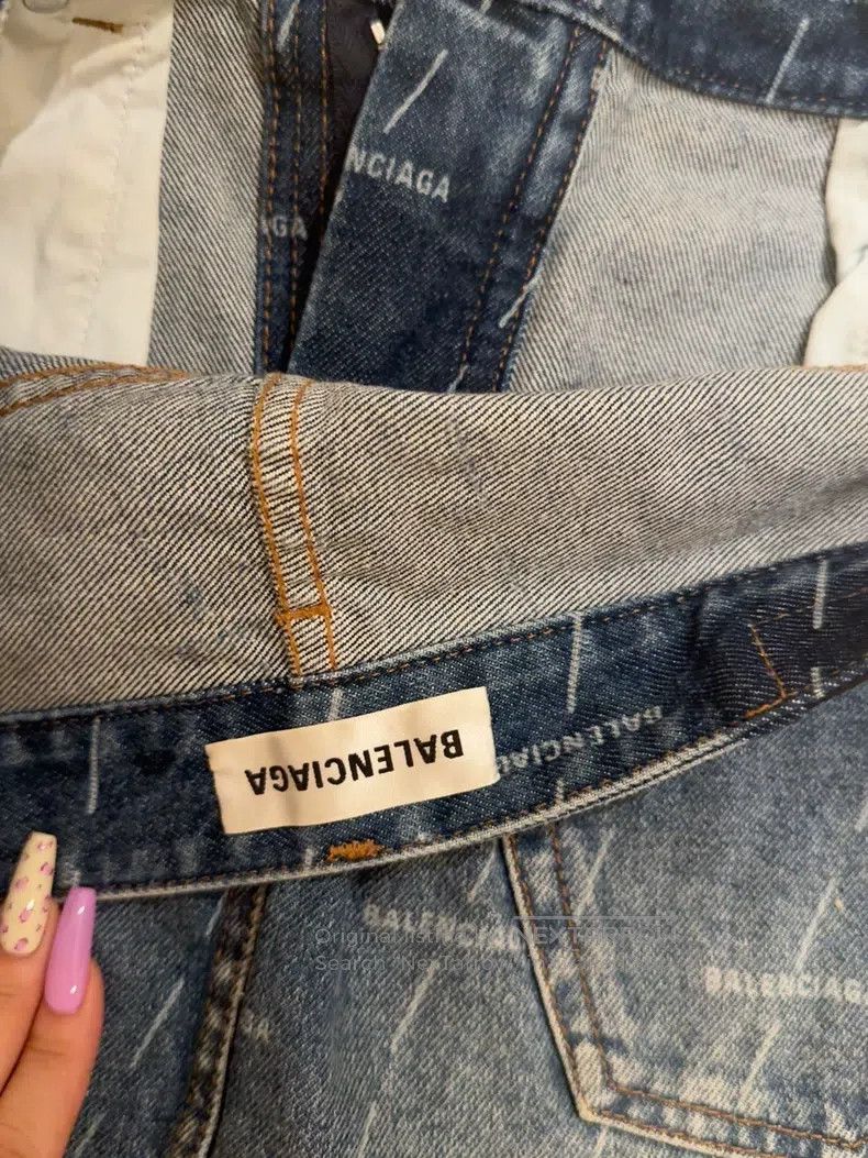Balenciaga Balenciaga Denim skirt Size 39" - 3 Thumbnail