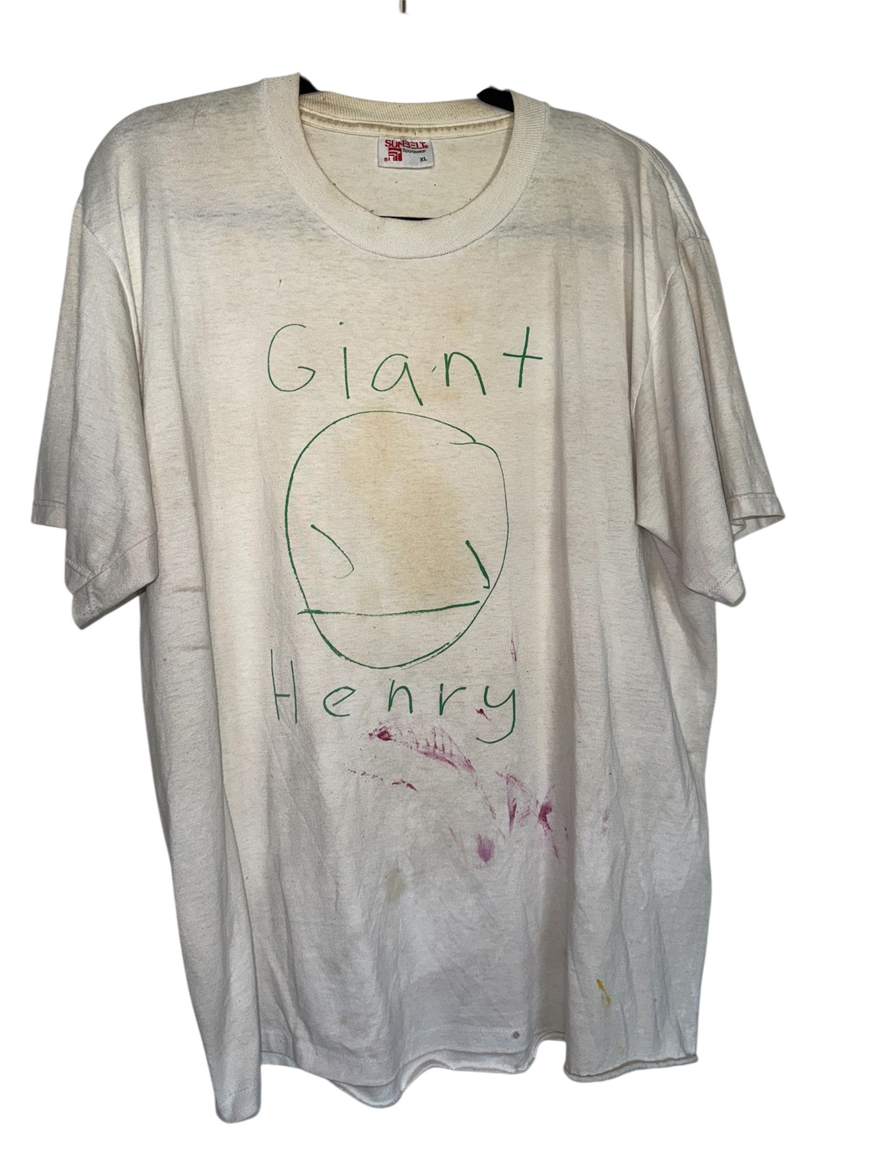 Vintage Vintage Giant Henry Tee Concert Tee Unwound Band Shirt Size US XL / EU 56 / 4 - 1 Thumbnail
