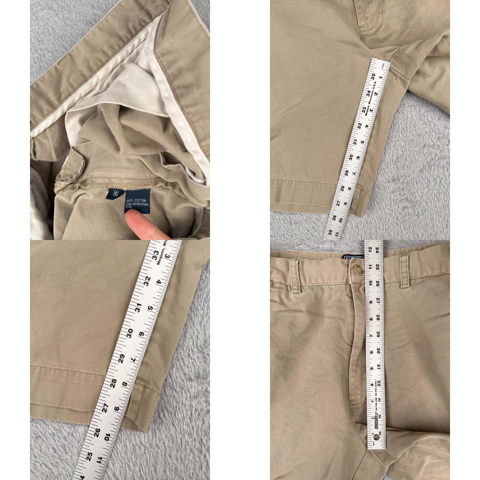 Polo Ralph Lauren Polo Ralph Lauren Shorts Men 38 Beige Classic Chino Zip Fly Prospect Cotton 9" Size US M / EU 48-50 / 2 - 8 Thumbnail