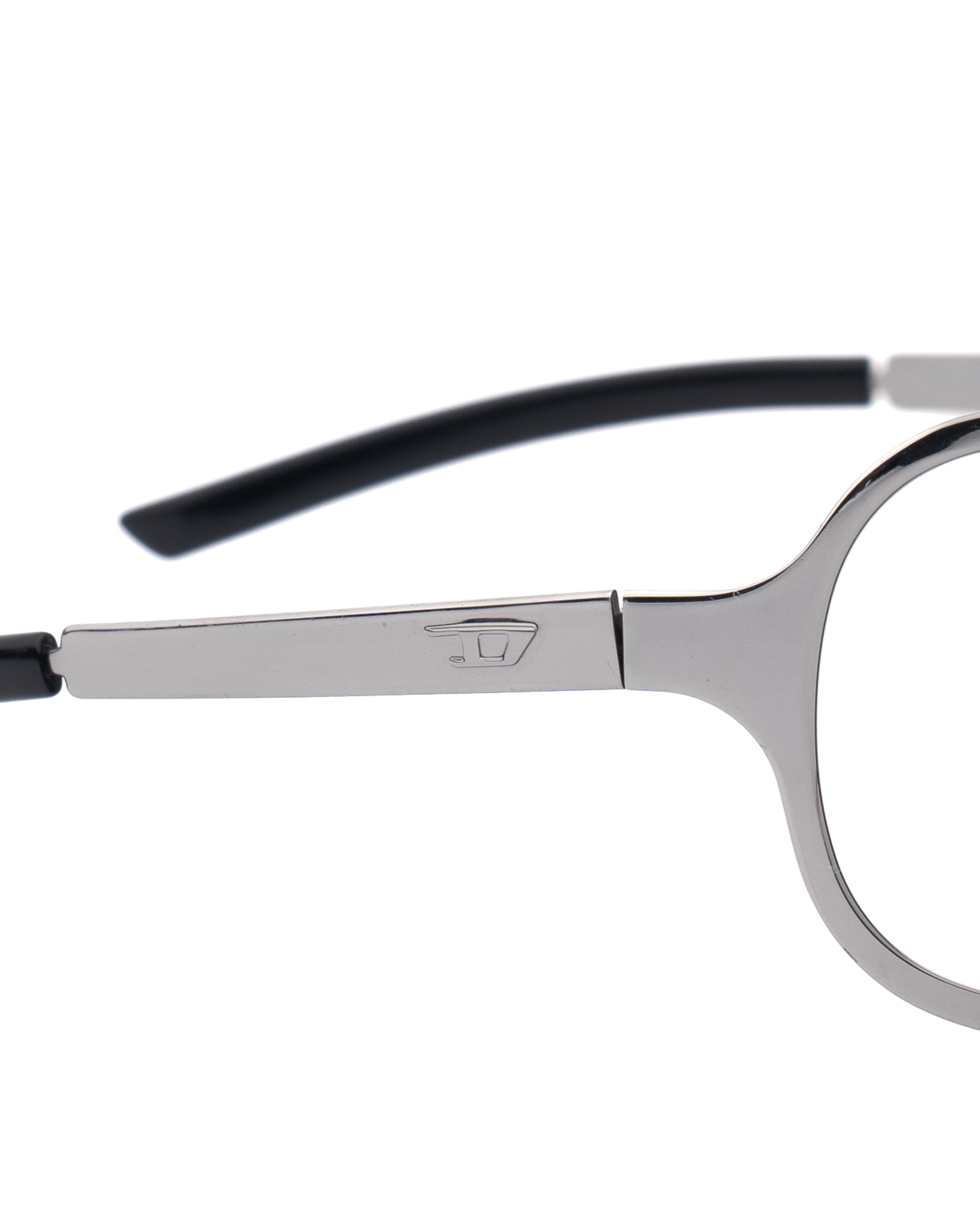 Diesel Diesel '90s Black Oversized Rimless Cut Out Sunglasses Size ONE SIZE - 3 Thumbnail