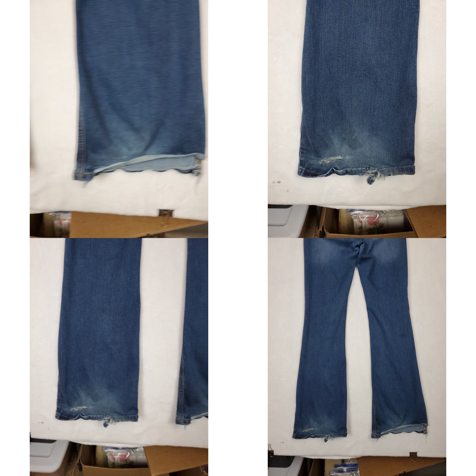 Vintage VINTAGE KanCan Bootcut Jeans Dark Wash High Rise Womens Sz 28 5-Pocket Distressed Stretch Blue Jeans 90s Bohemian City Womens Size 28" / US 6 / IT 42 - 9 Thumbnail