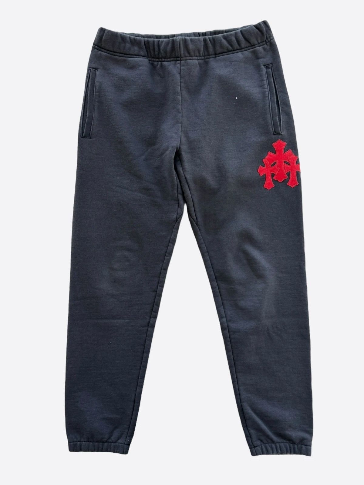 Chrome Hearts Cross Leather Patch Sweatpants