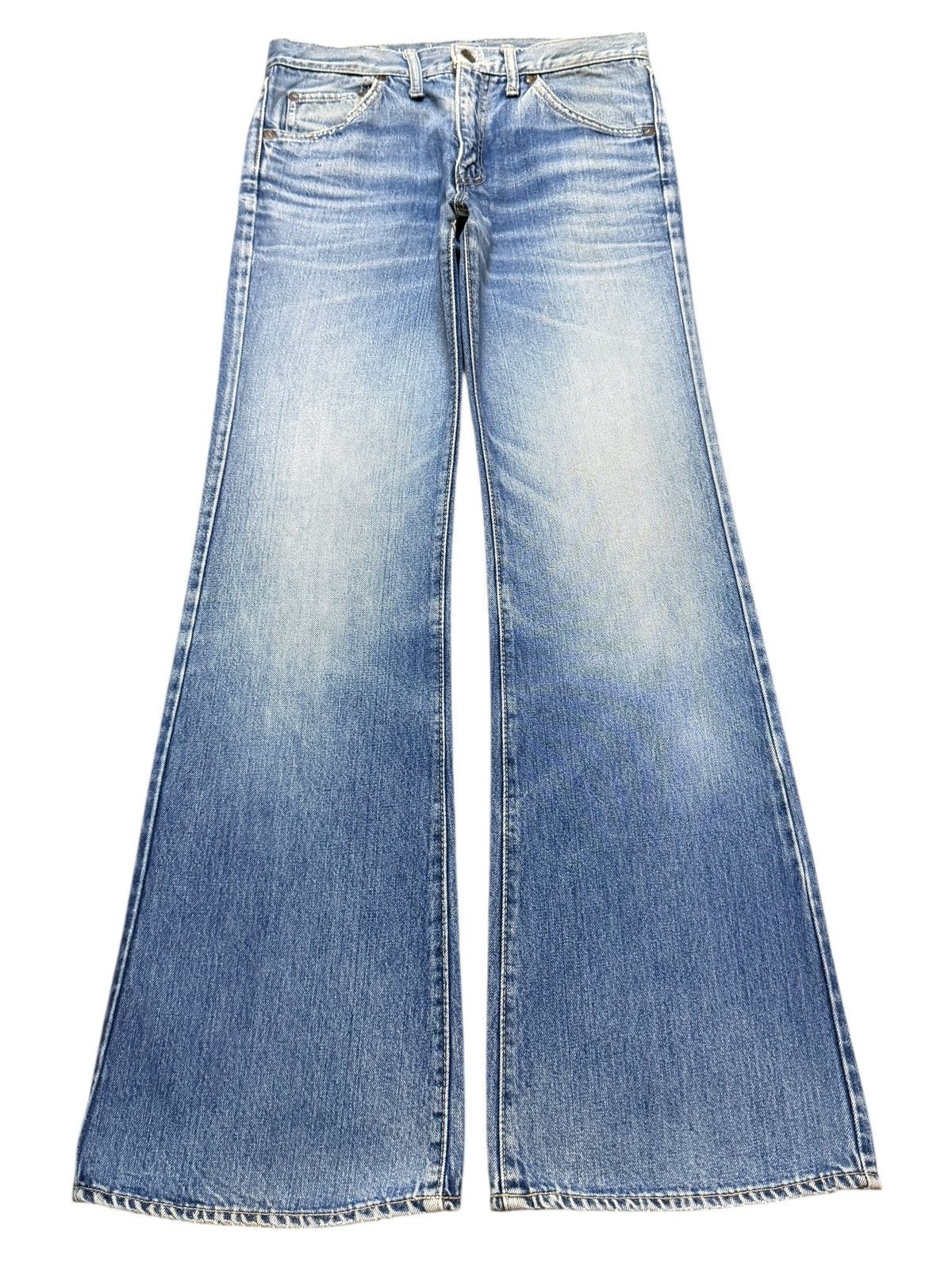 Big John Vintage 90s Big John Faded Wash Wide Leg Bell Bottom Flared Size US 29 - 1 Thumbnail